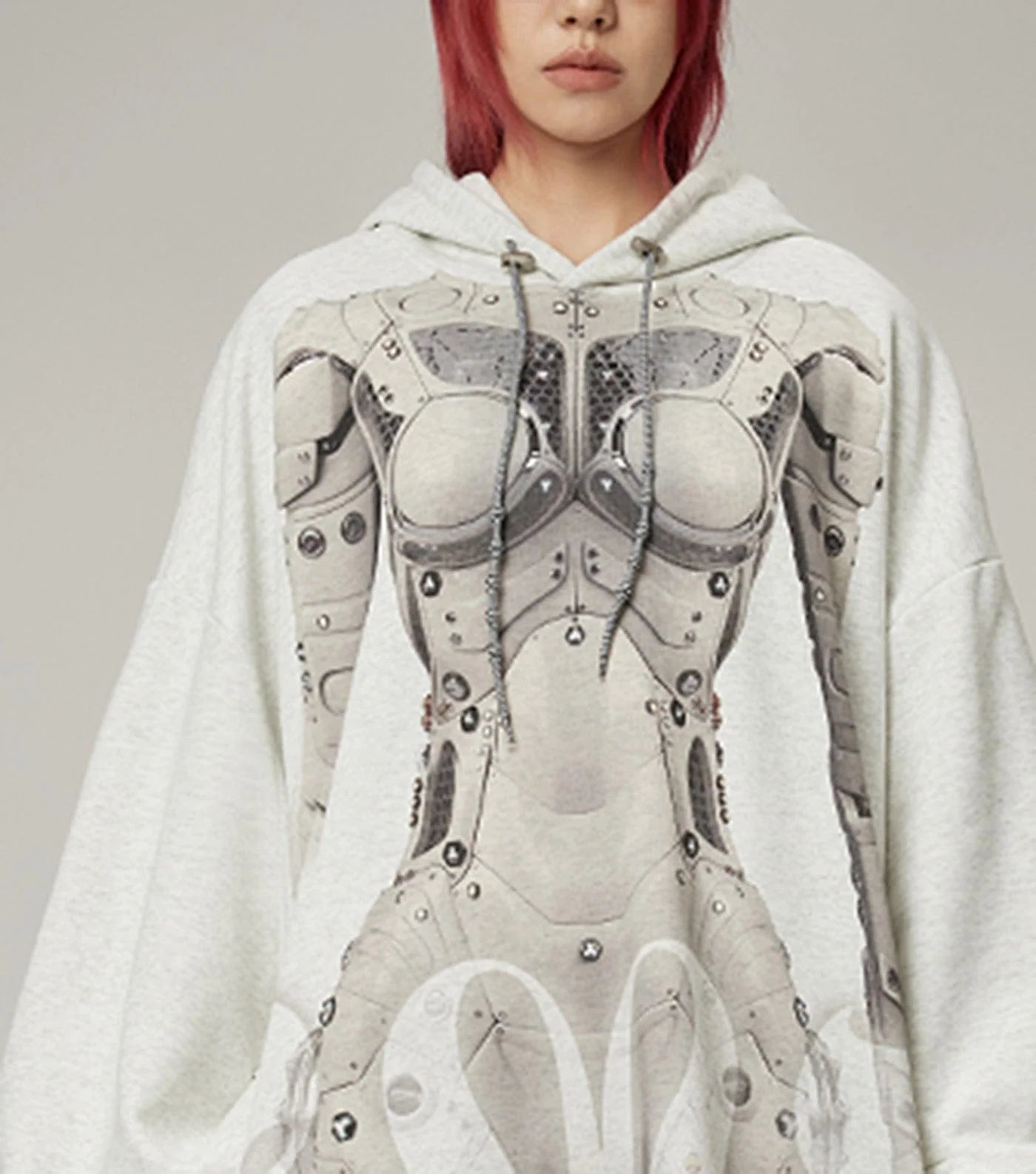 DAMAGE ASIA Ex Machina Graphics Oversized Hoodie