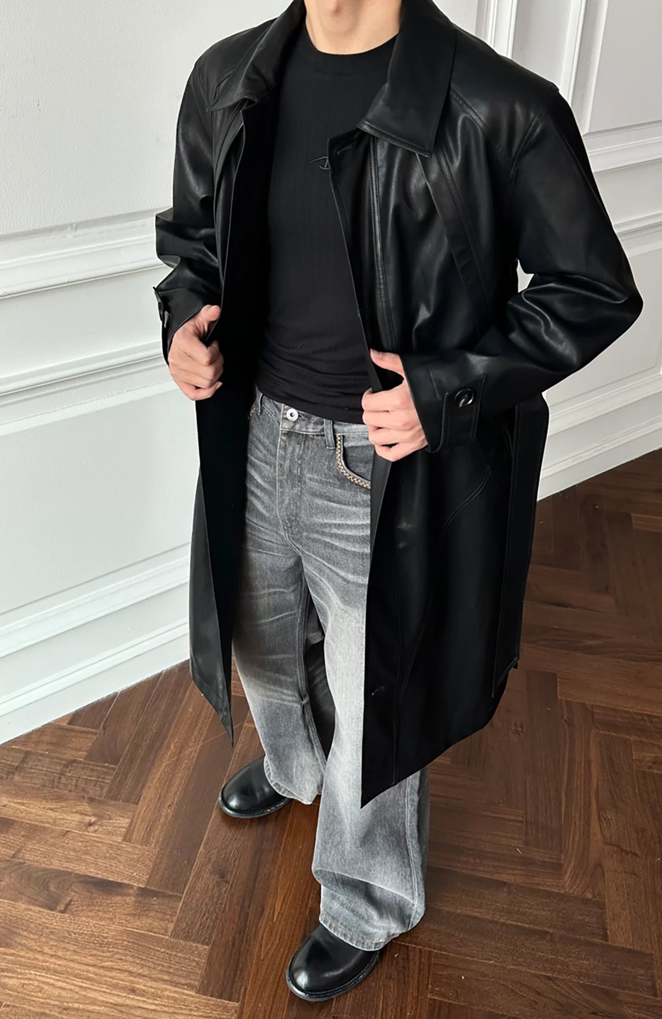 CATSSTAC Nightwalker PU Trench Coat