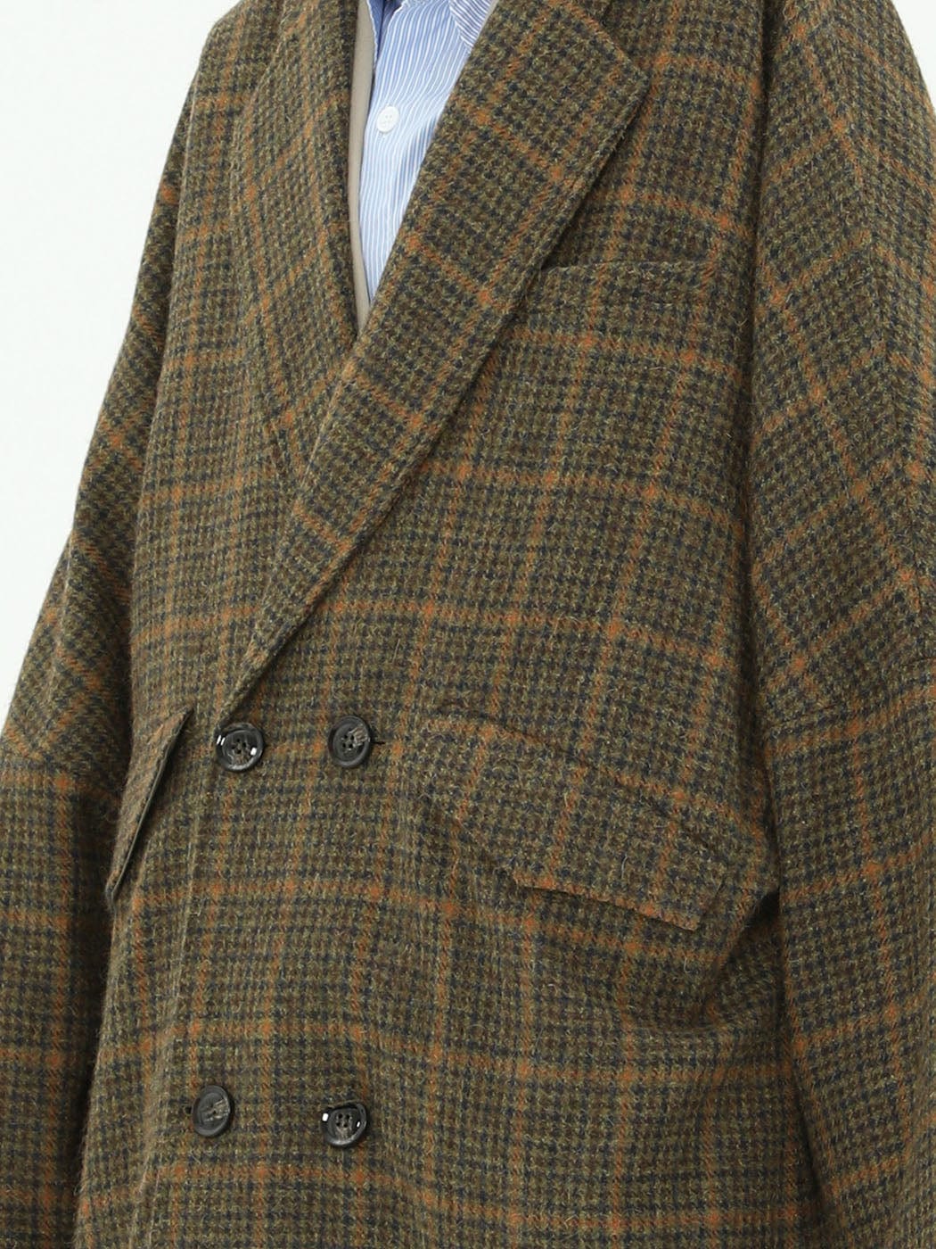MIICHOUS Plaid Wool Oversized Coat