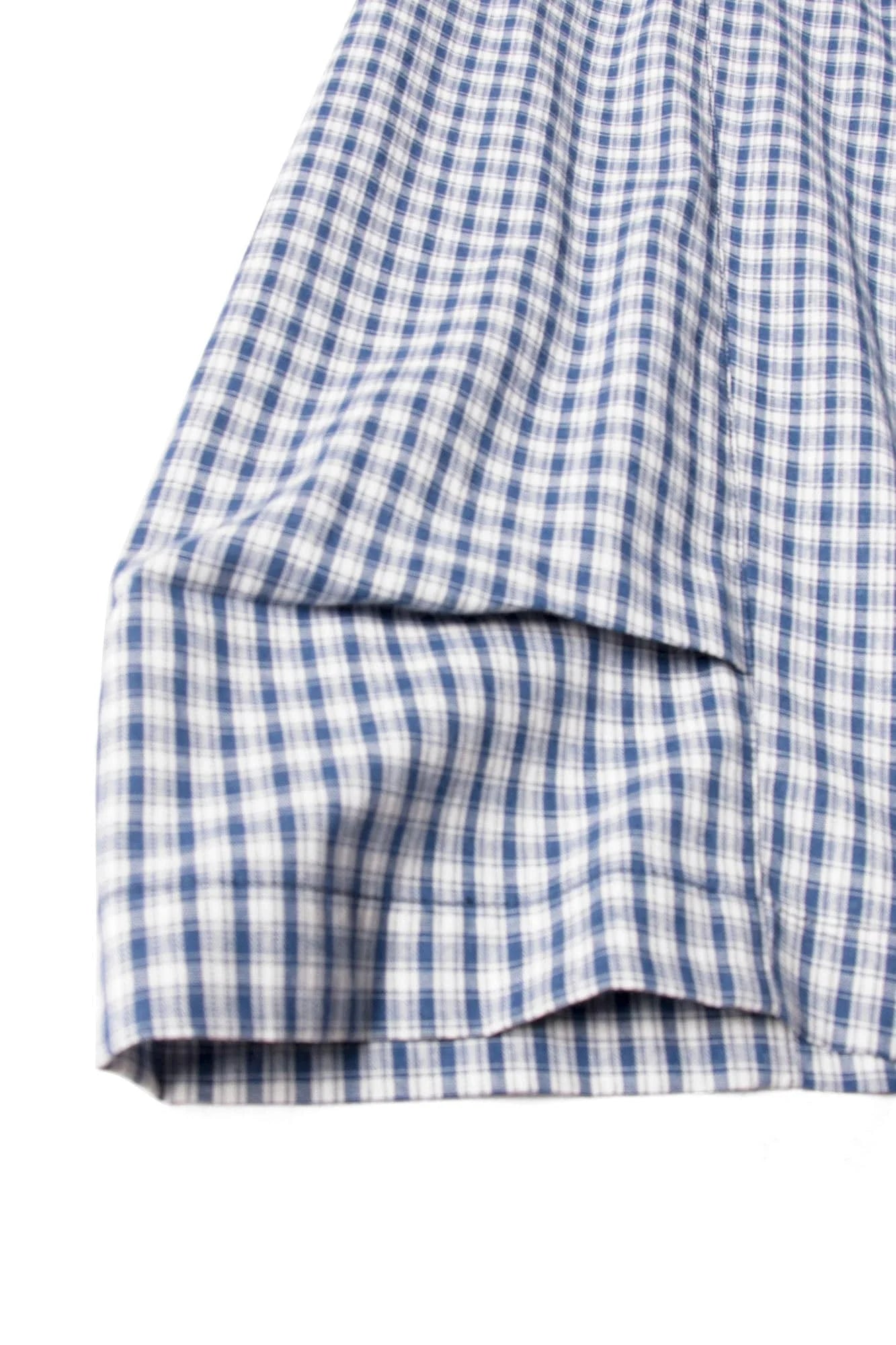 RELABEL Detachable Scarf Grid Pleated Shorts