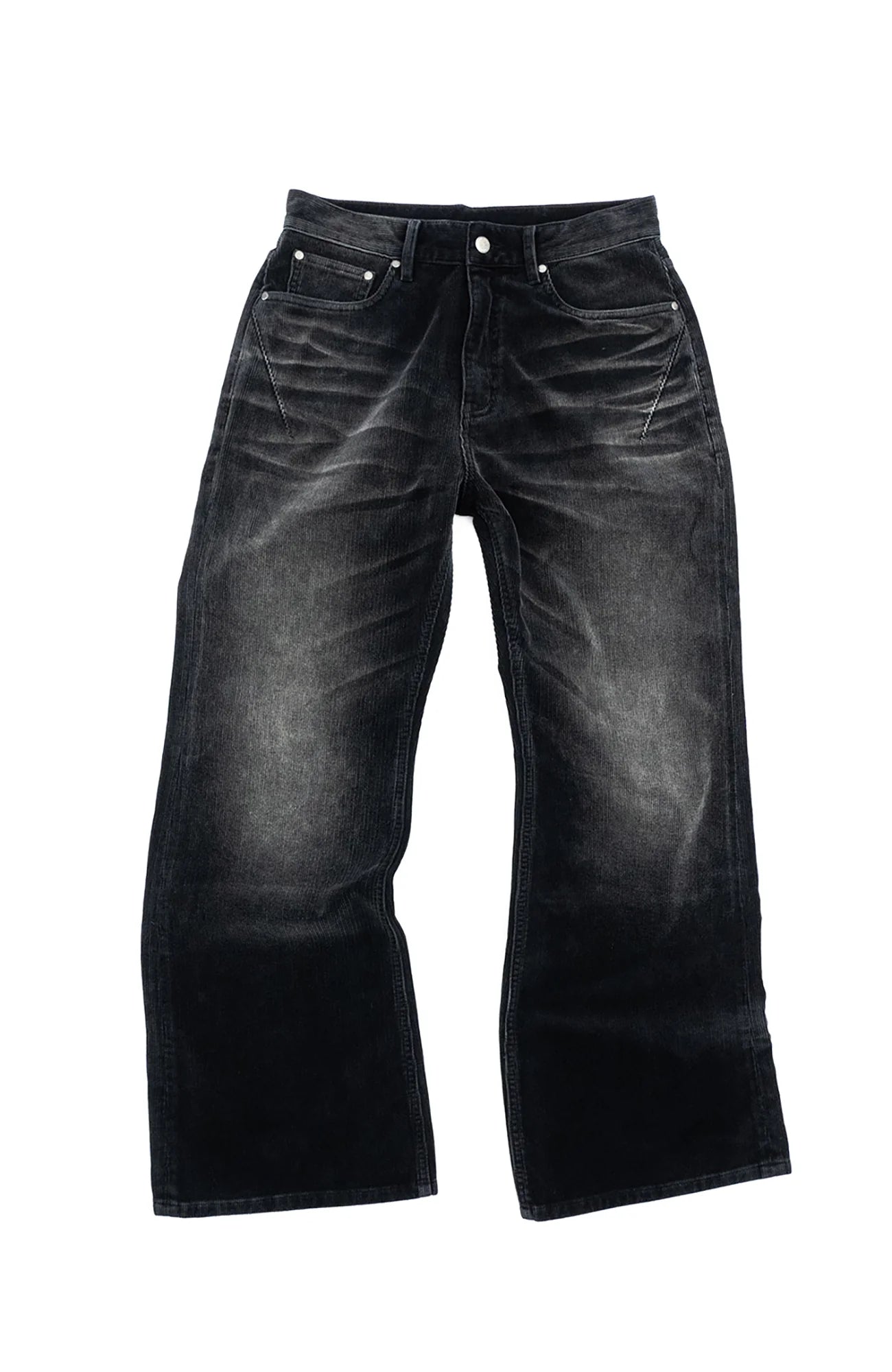 IN EXISTENCE Star Embroidered Corduroy Flare Jeans