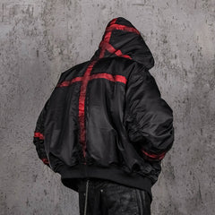 UNDERWATER Distressed Bondage MA-1 Jacket Red