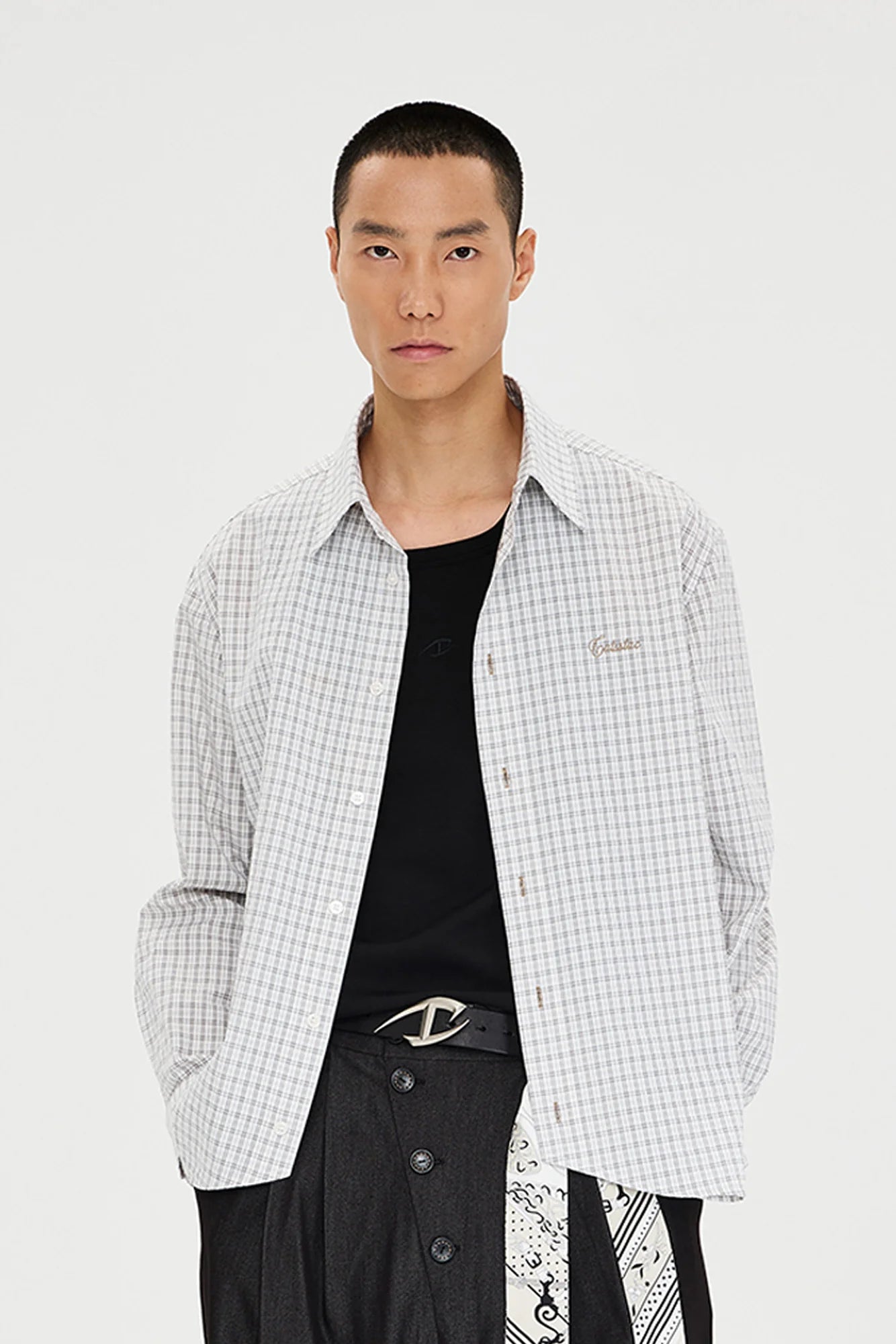 CATSSTAC Essential Gingham Embroidered Shirt