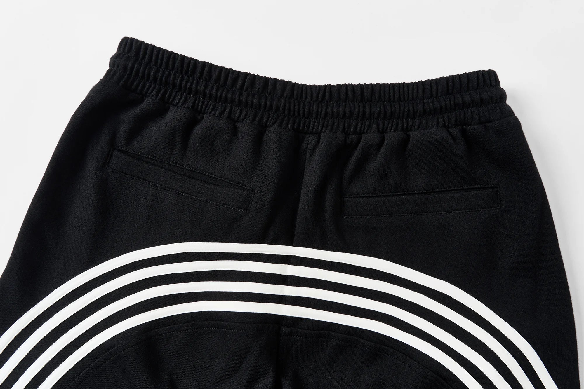 SAVAGEGROWTHWORLD Back-Arc Striped Graphic Track Pants