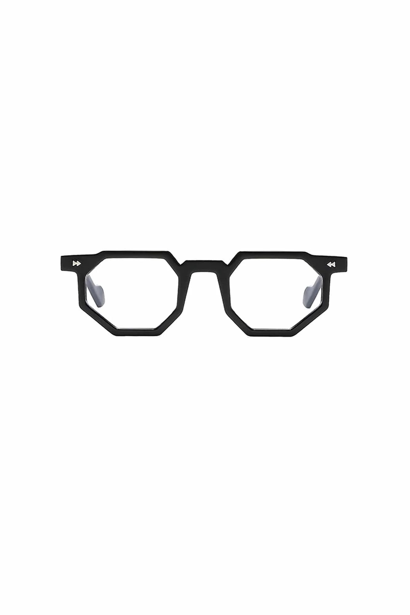 DAMAGE ASIA Angular Geometric Thick-Frame Glasses