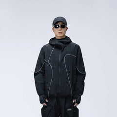 ENSHADOWER Reflective Stripes UV-Protection Crinkled Jacket