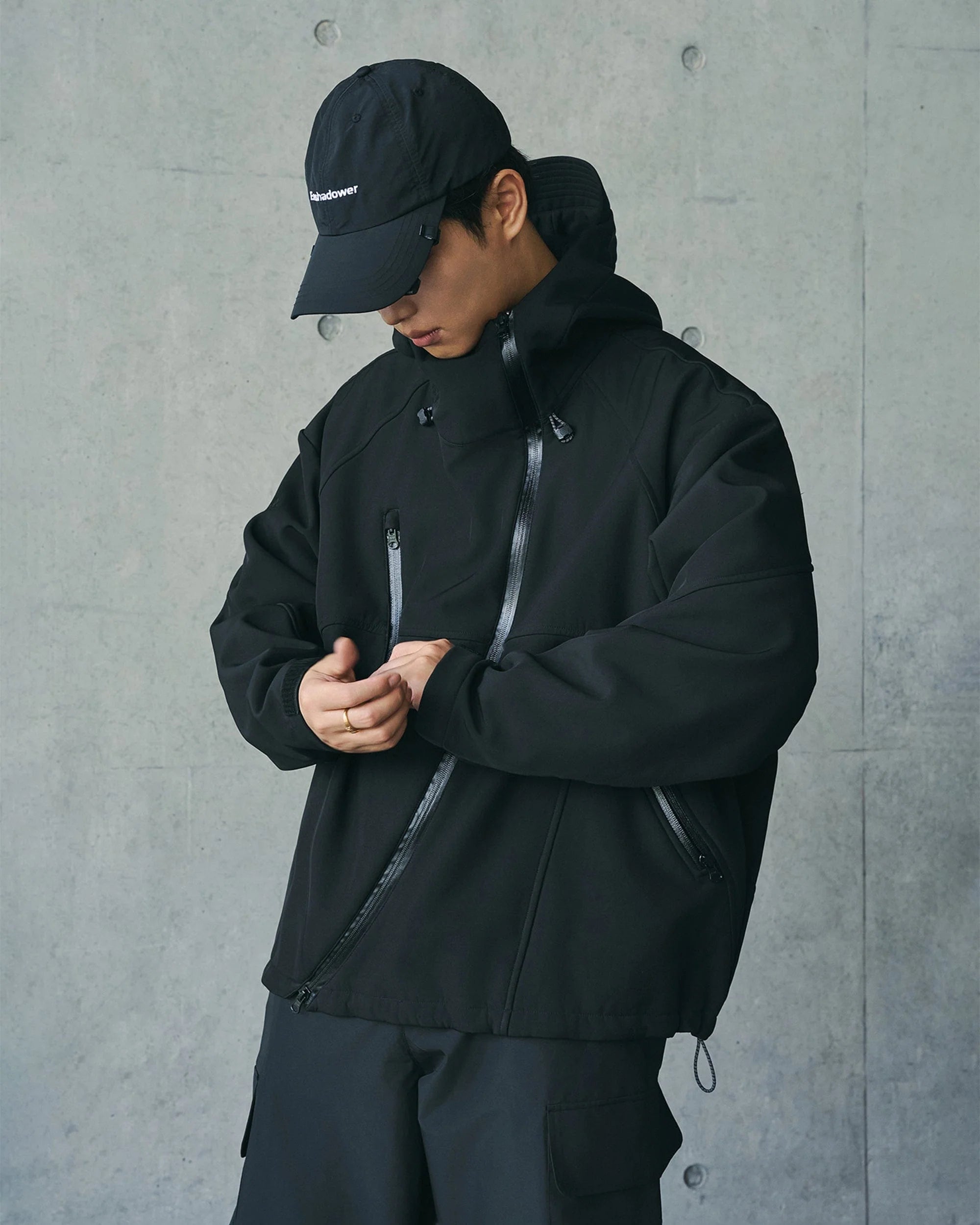 ENSHADOWER Deconstructed Asymmetrical Windbreaker