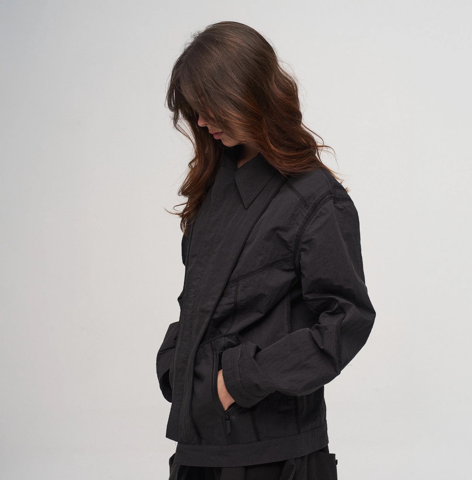 ILNya Nieternite Nifutur Panel Wrinkle Reversible Jacket