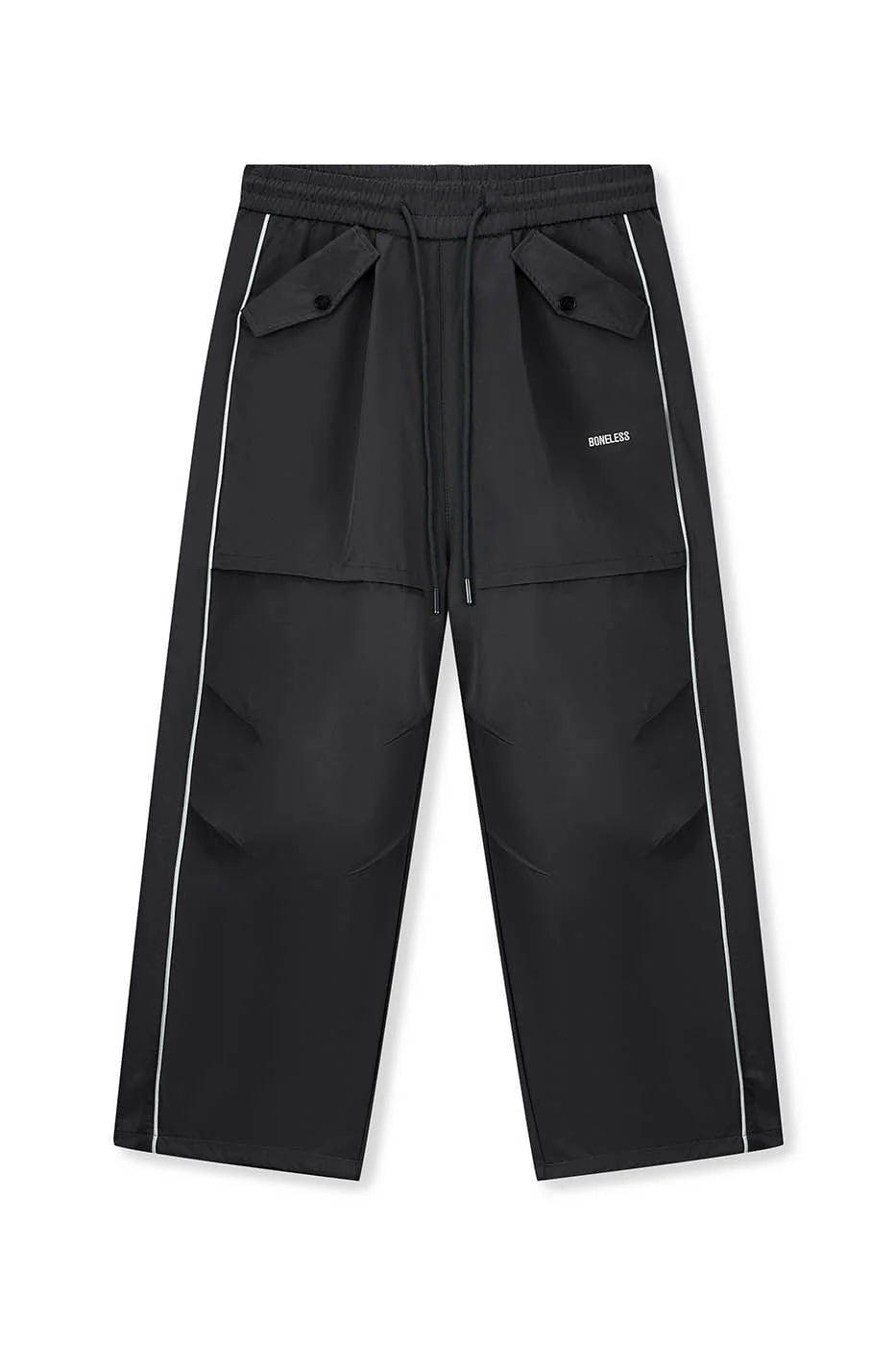 BONELESS Paneled Crinkled Parachute Pants