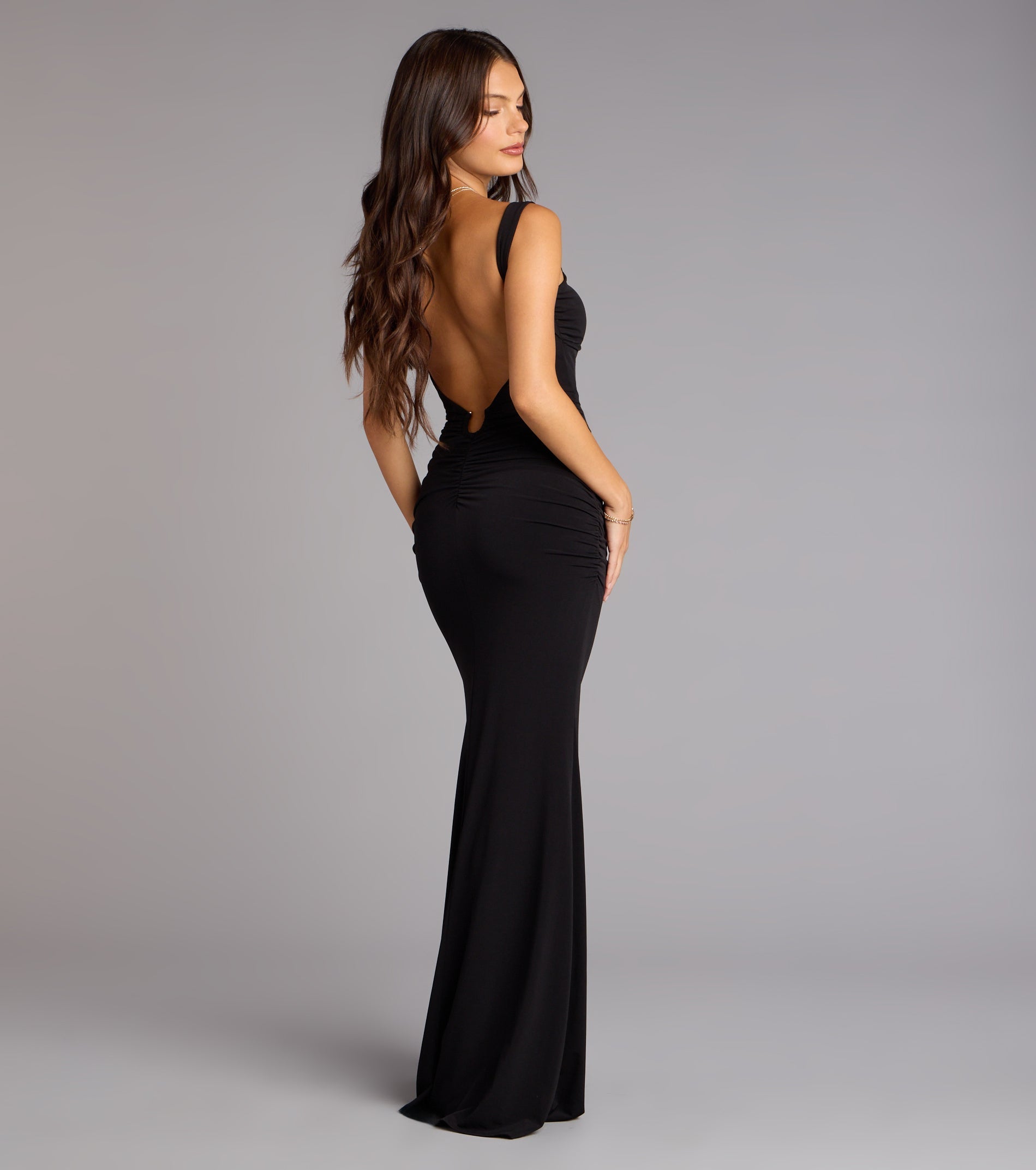 Zooey Open Back Mermaid Formal Dress