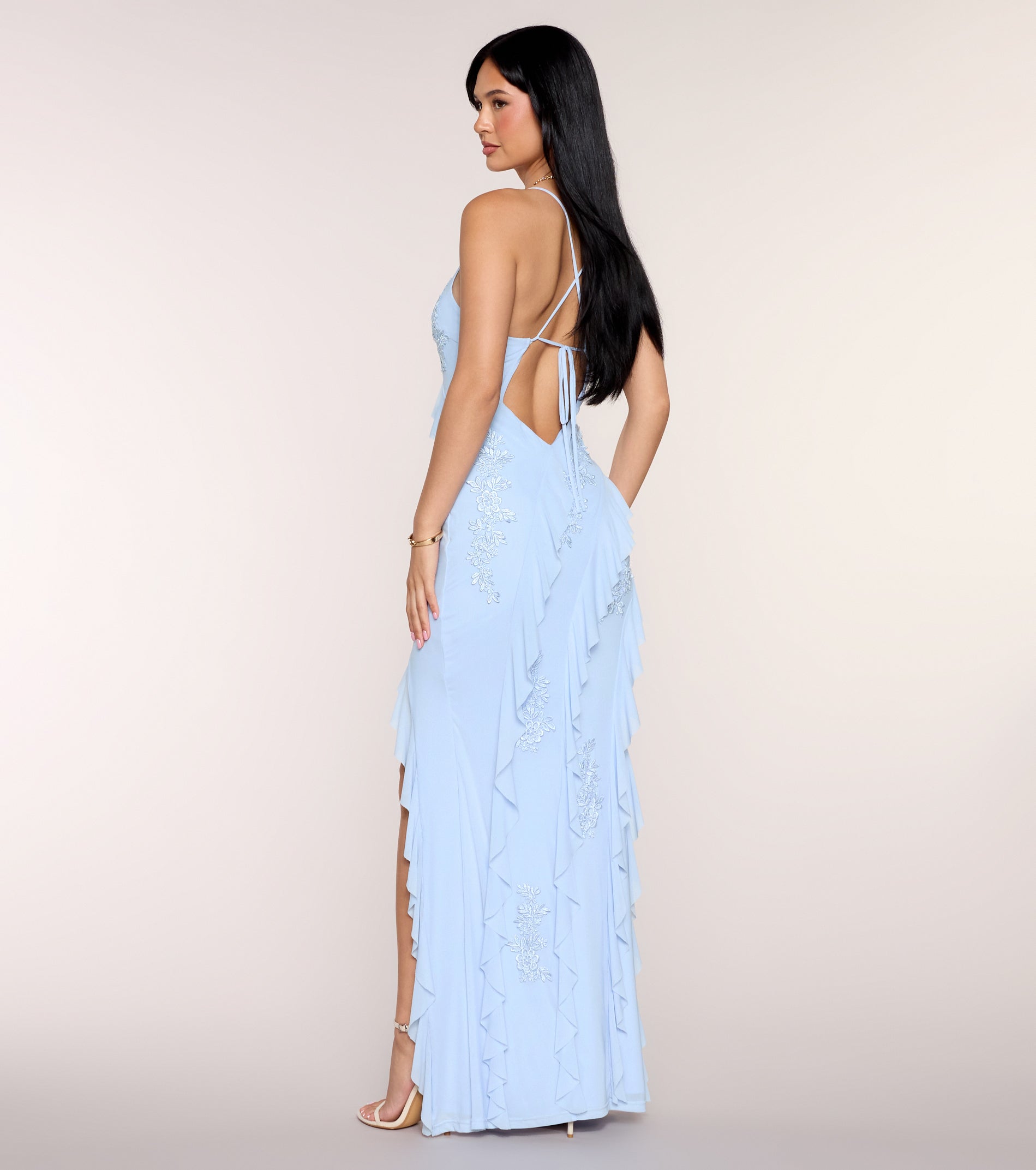 Zooey Open Back Mermaid Formal Dress