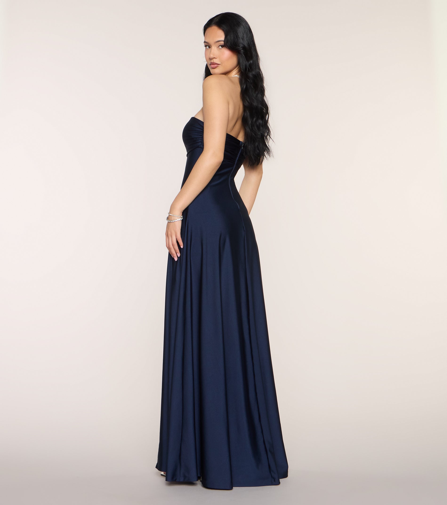 Ally Strapless A-Line Formal Dress
