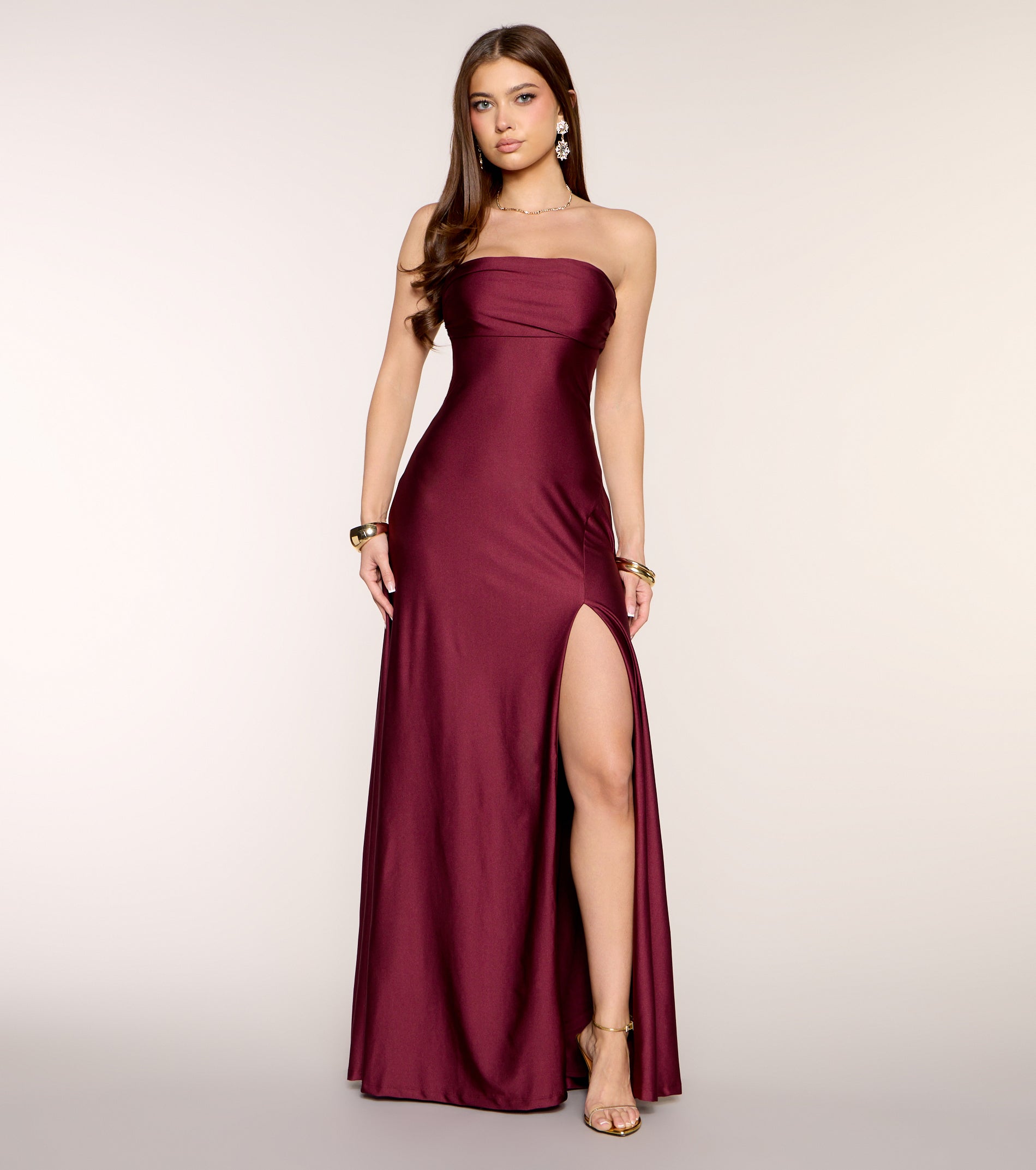 Ally Strapless A-Line Formal Dress
