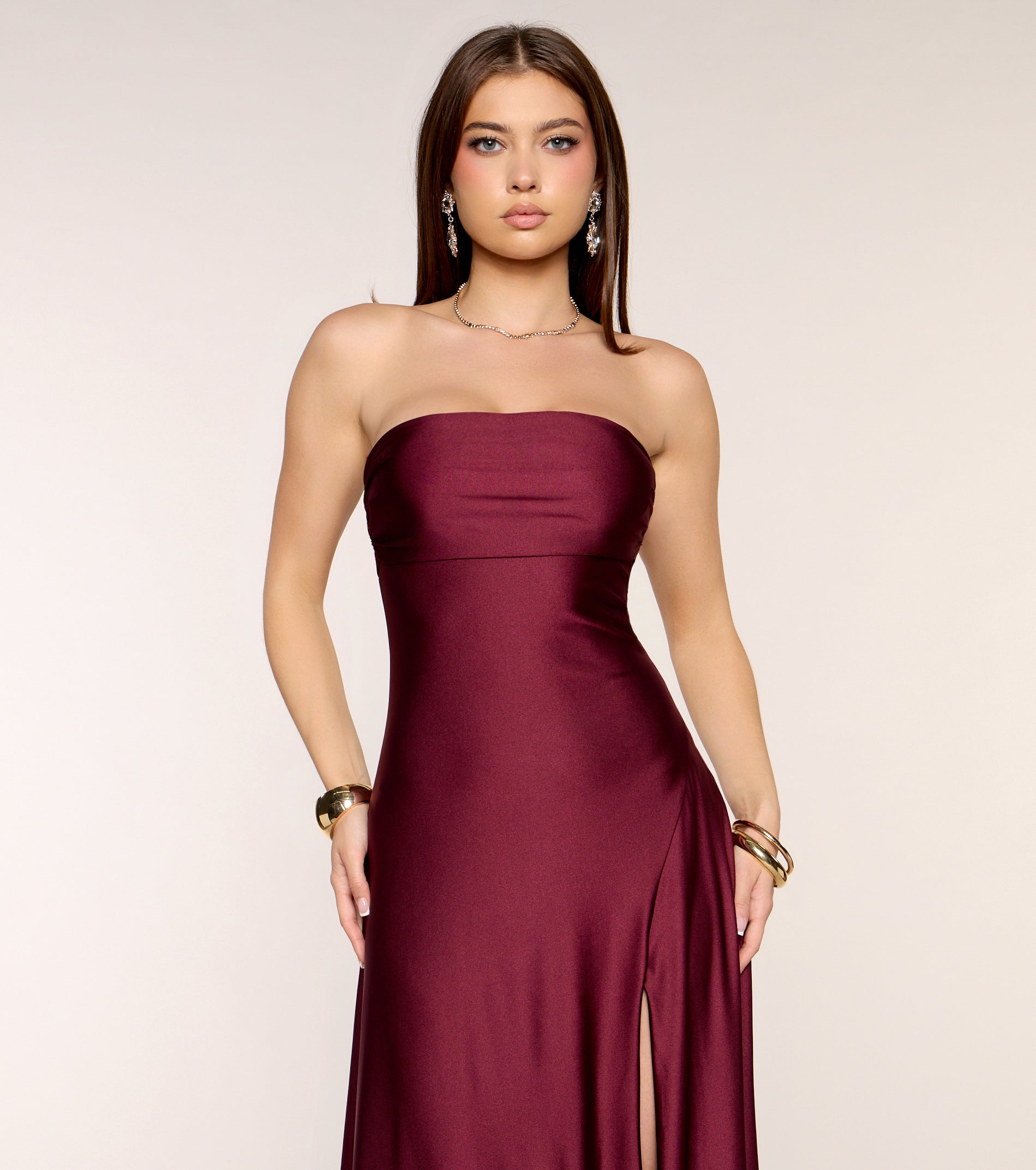 Ally Strapless A-Line Formal Dress