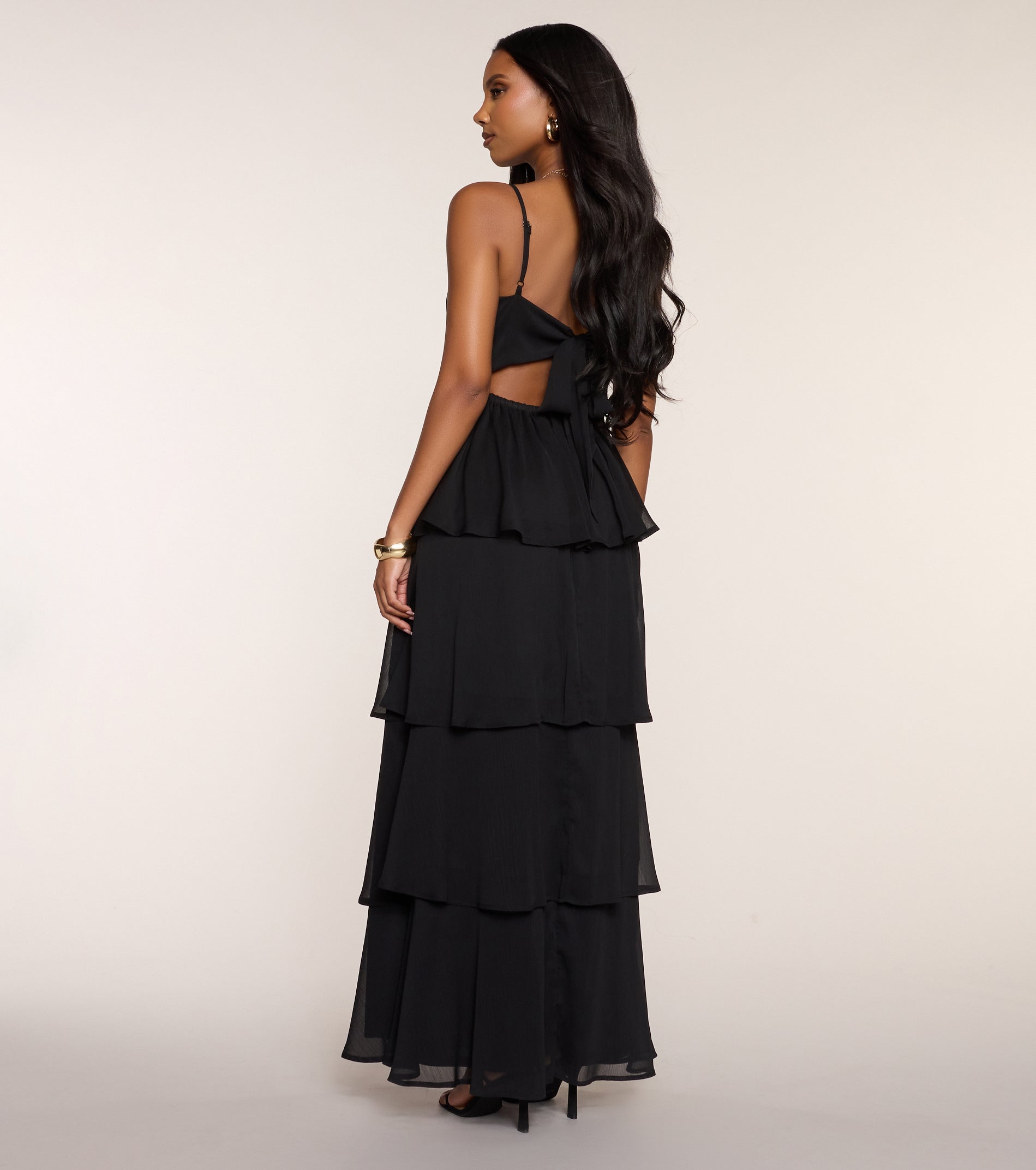Evening Soirée Chiffon Maxi Dress