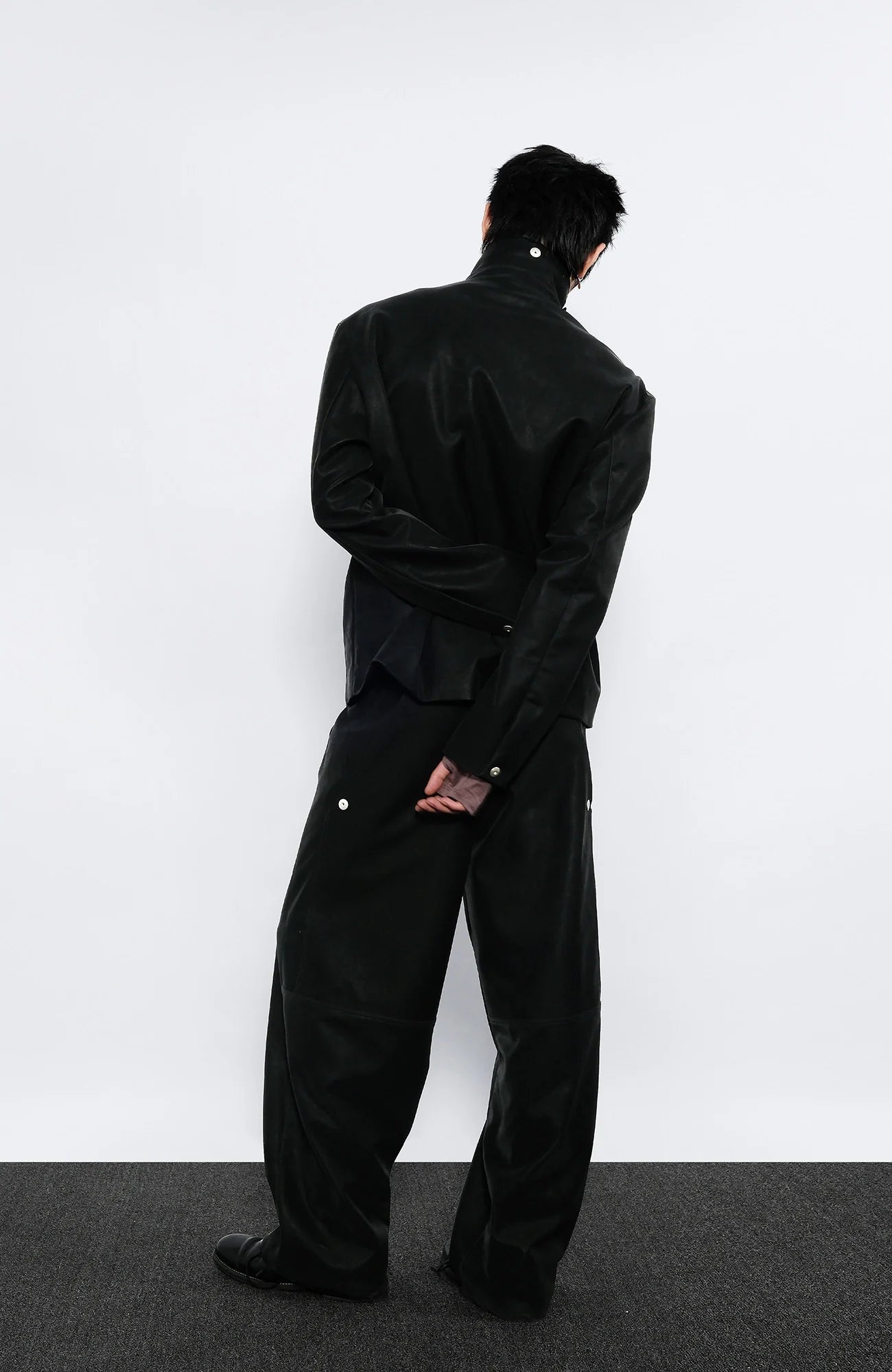 7440 37 1 Back Double-Knee PU Pants