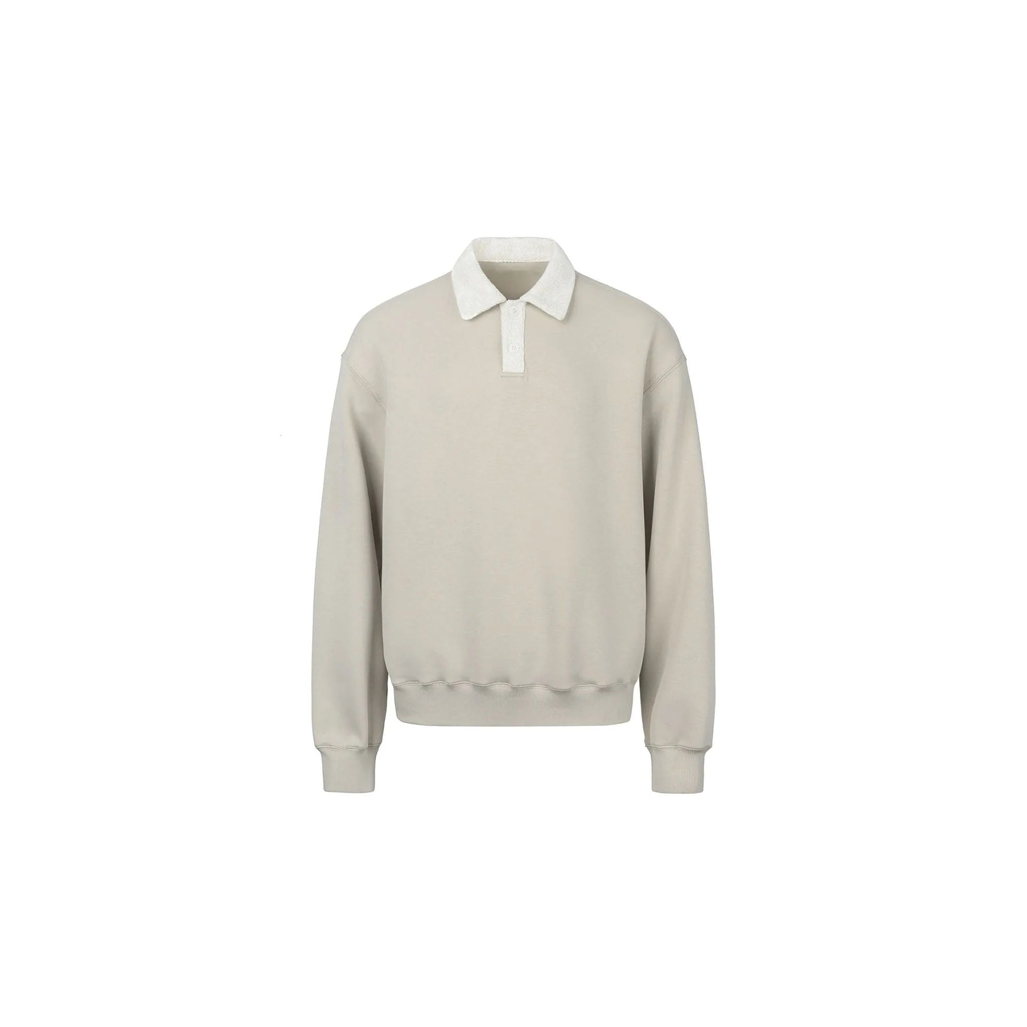 OKAYTHXBYE Flexweave Contrast Collar Sweatshirt