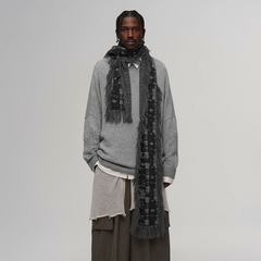 ILNya Nieternite Nifutur Fringed Abstract Jacquard Scarf