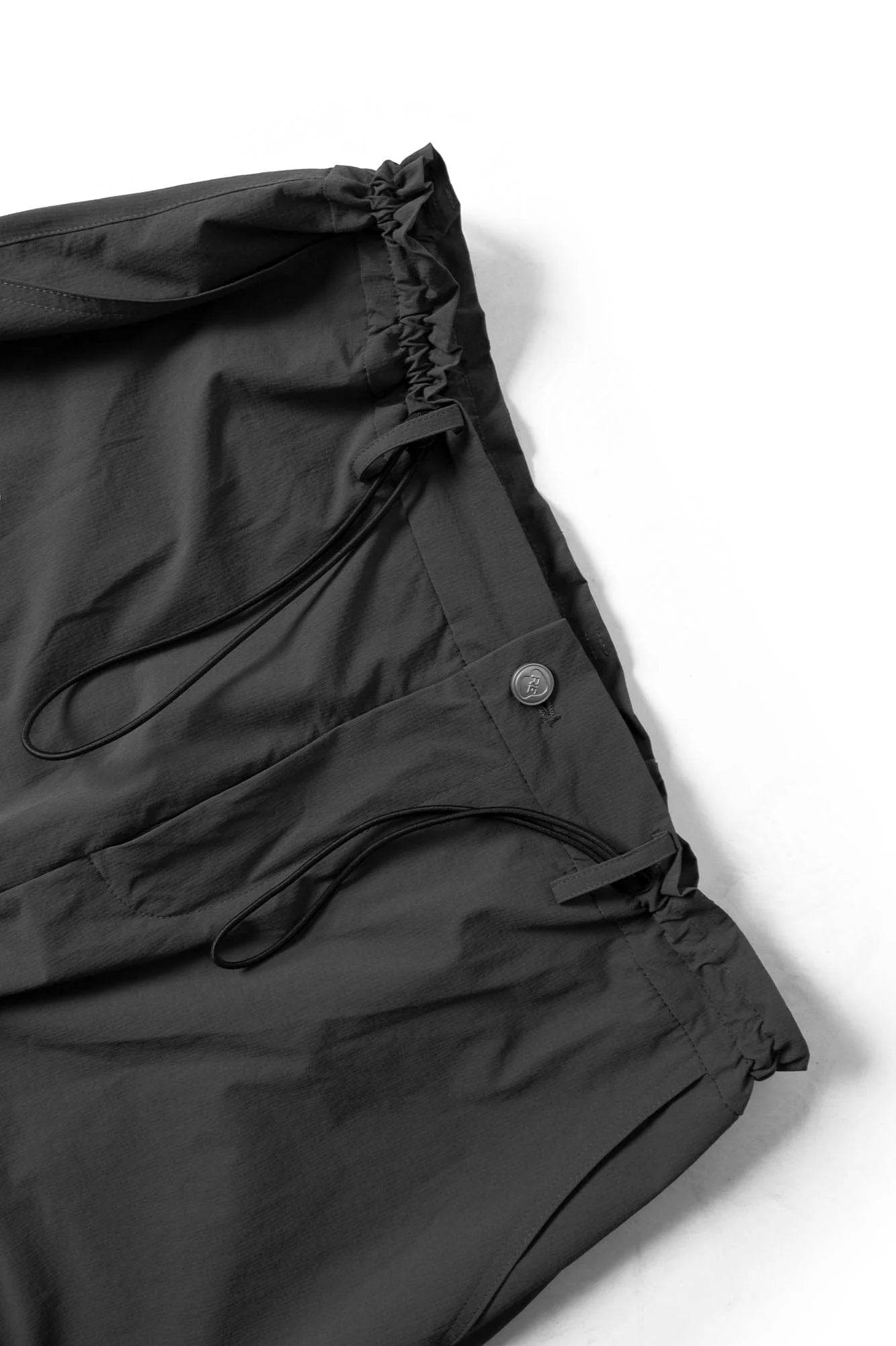 RELABEL Contrast Spliced Fold-Side Drawstring Pants