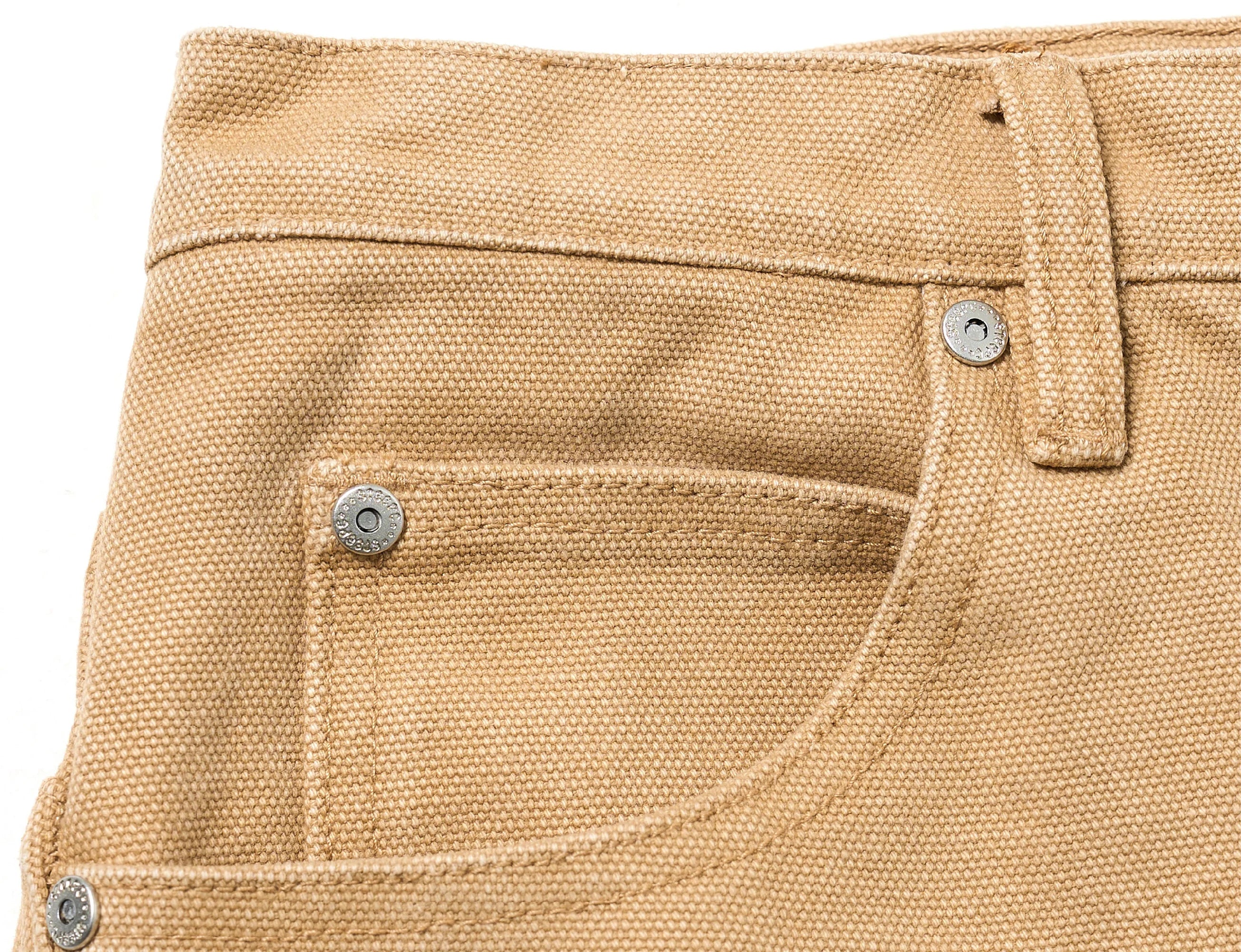STEEPC Classical Button-Fly Curved-Seam Utility Pants