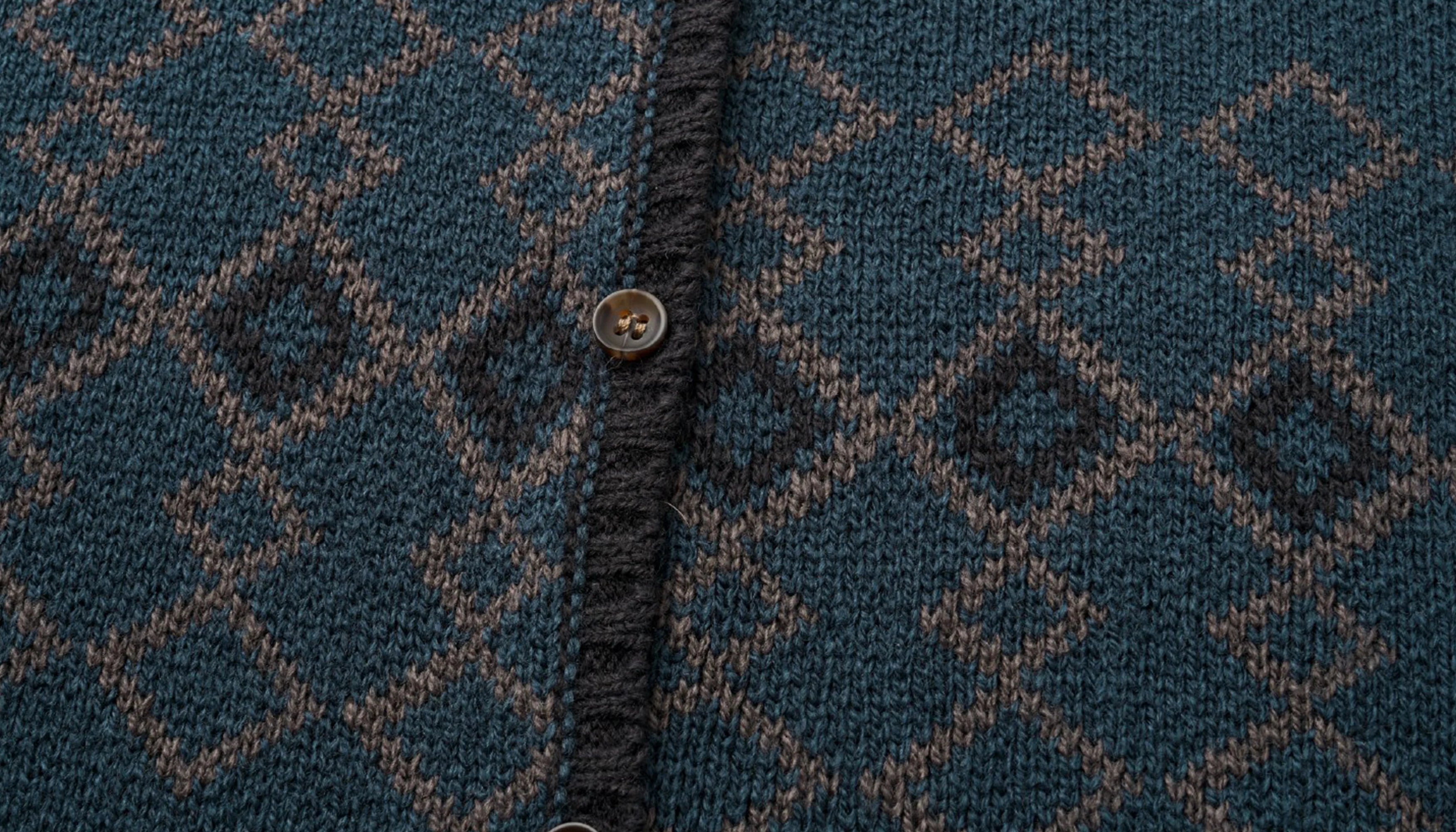 ALVNG AR ANTS Jacquard Floral Wool-Blend Hooded Cardigan
