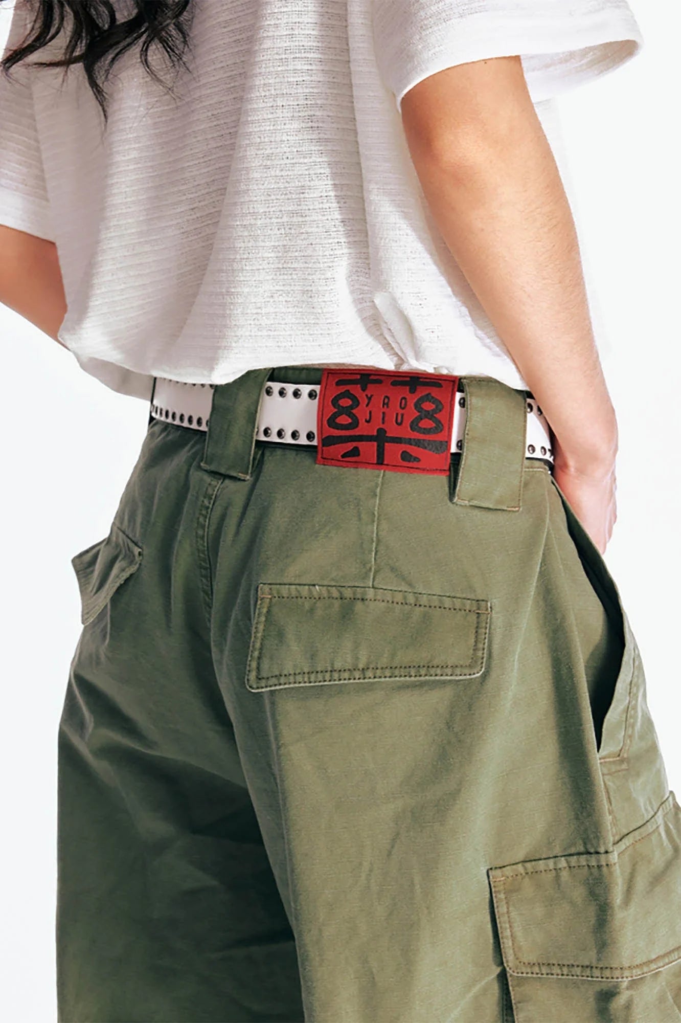 1997 POSTOFFICE Flare Hem Cargo Shorts