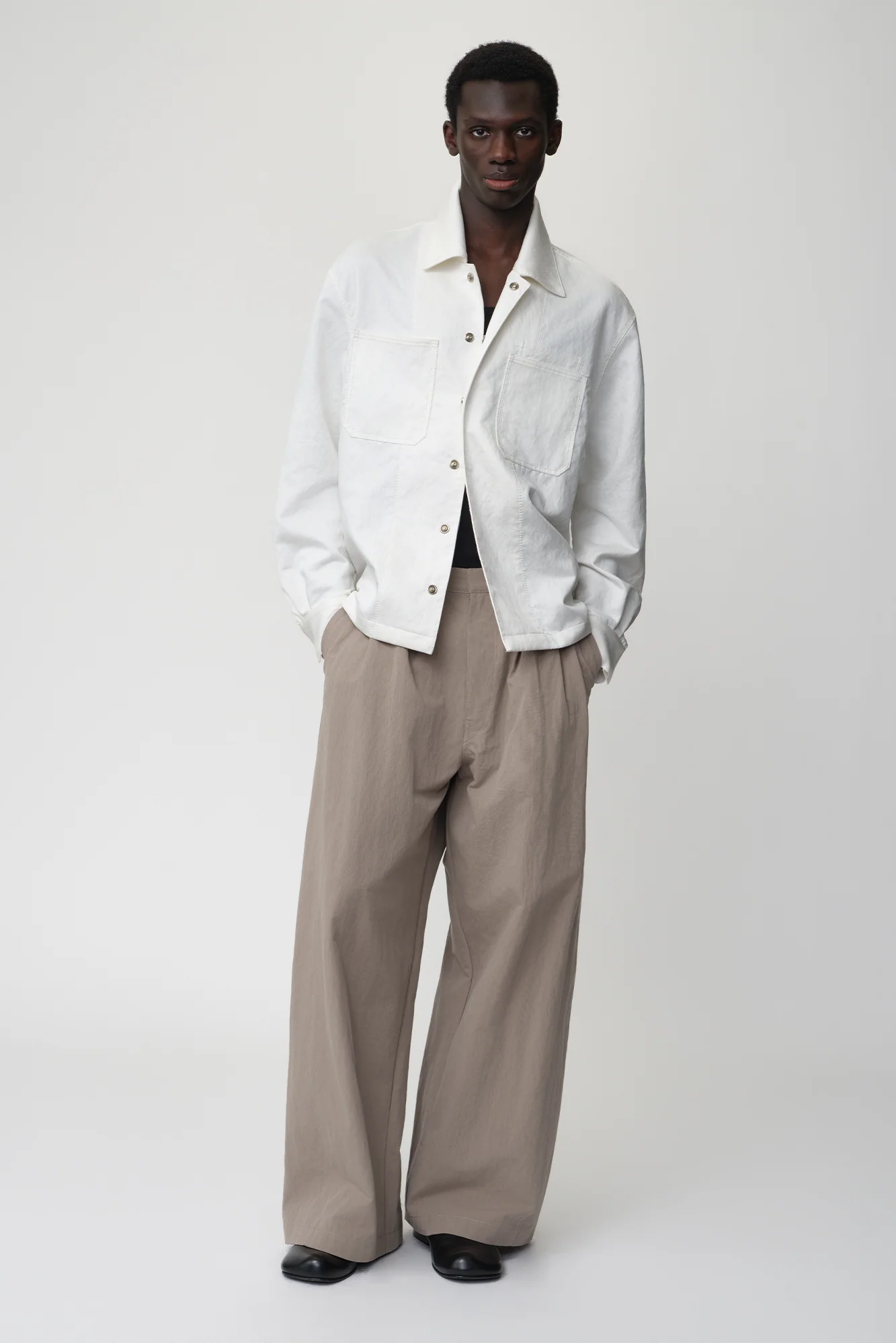 OPICLOTH Cotton-Blend Patch-Pocket Jacket
