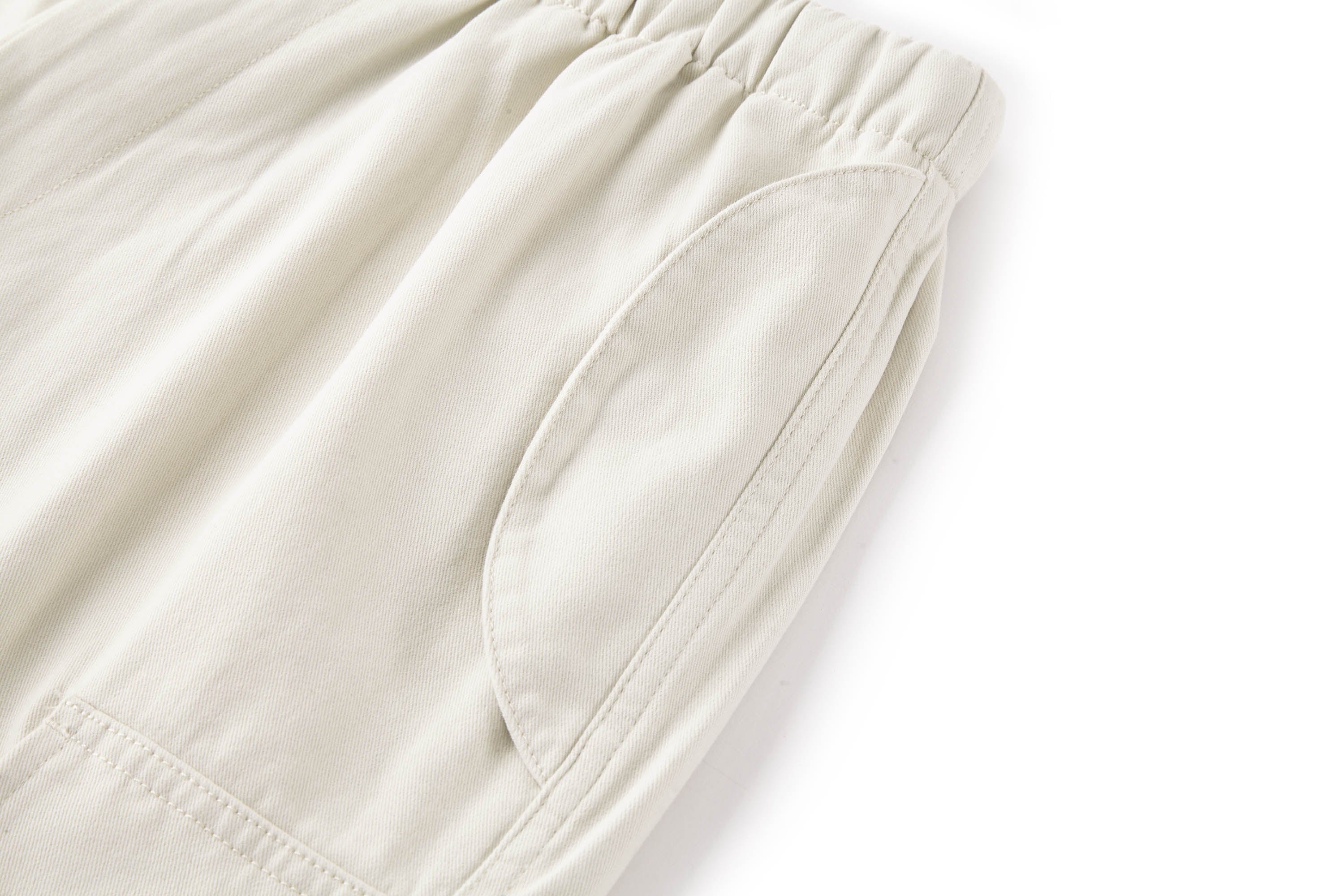 BONELESS Pleated Big Pocket Drawstring Cargo