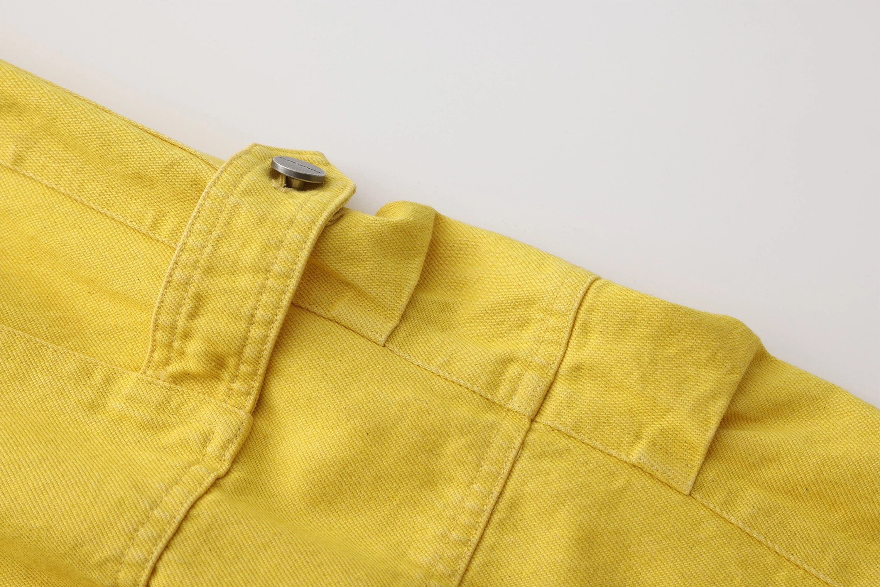 VANN VALRENCE Studded Gradient Stand Collar Oversized Jacket