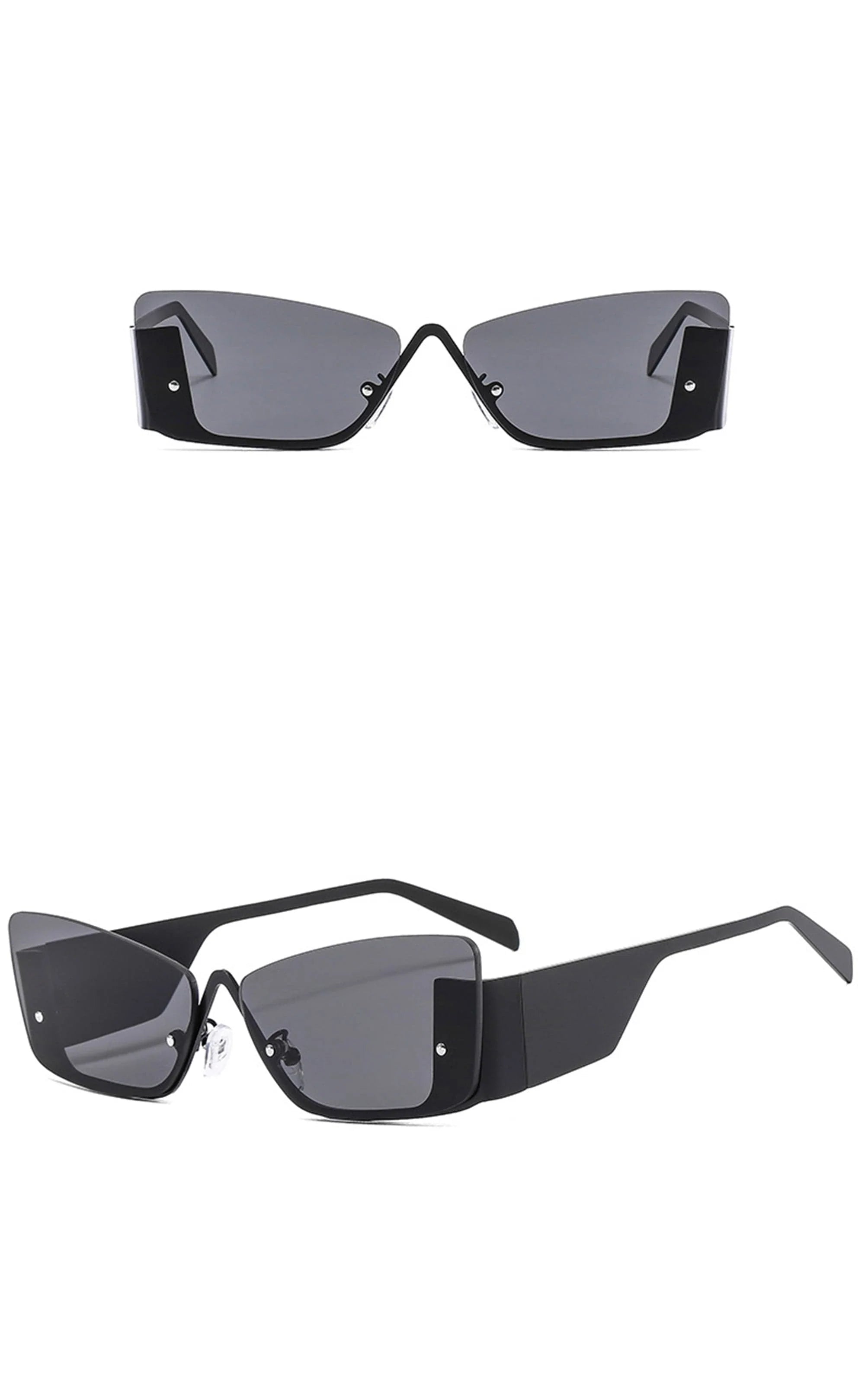 DAMAGE ASIA OPTICALS Modern Half Frame Sunglasses