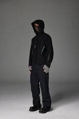 CATSSTAC Reflective Panels Tech Windbreaker Hooded Jacket