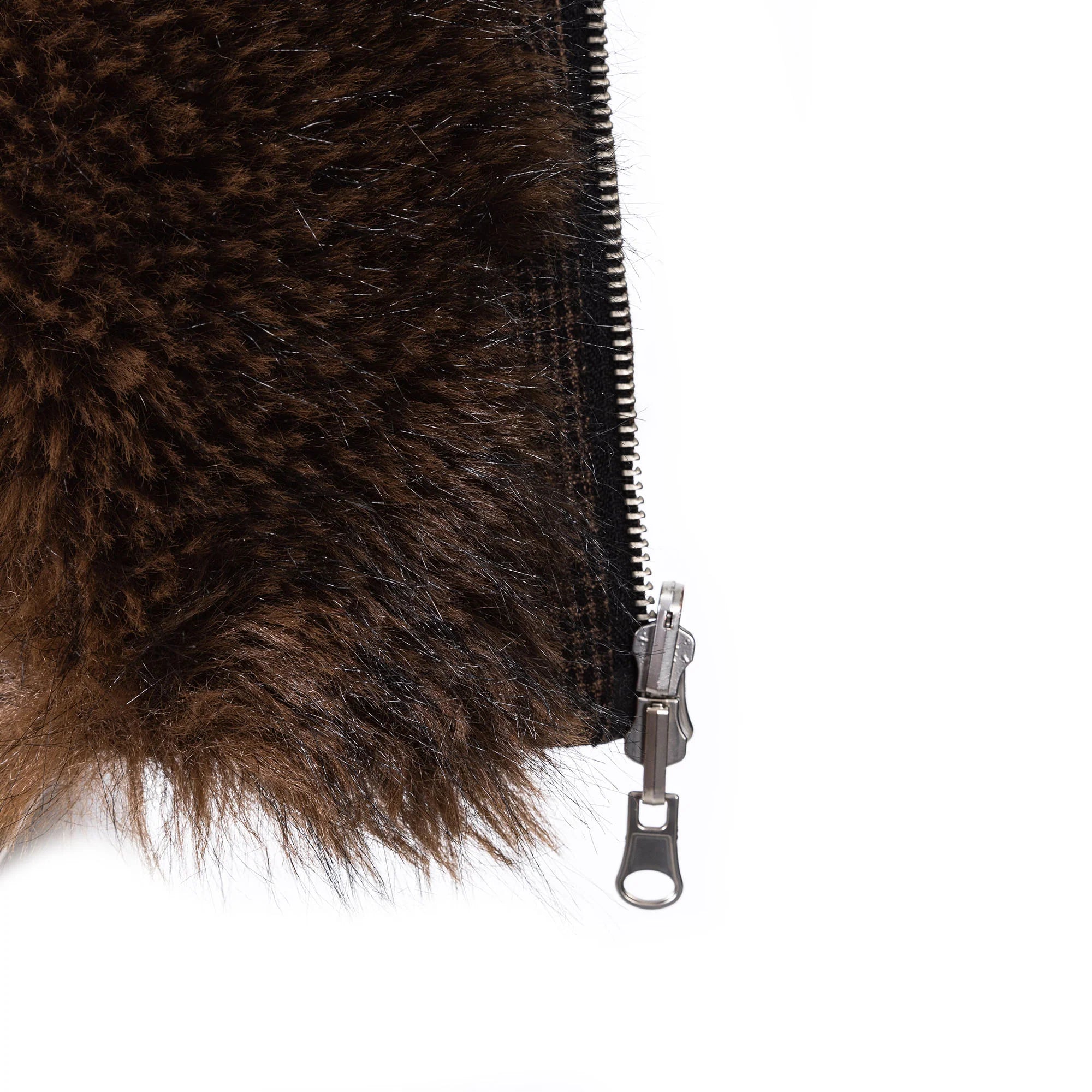 CATSSTAC Reversible Plaid Faux Fur Vest