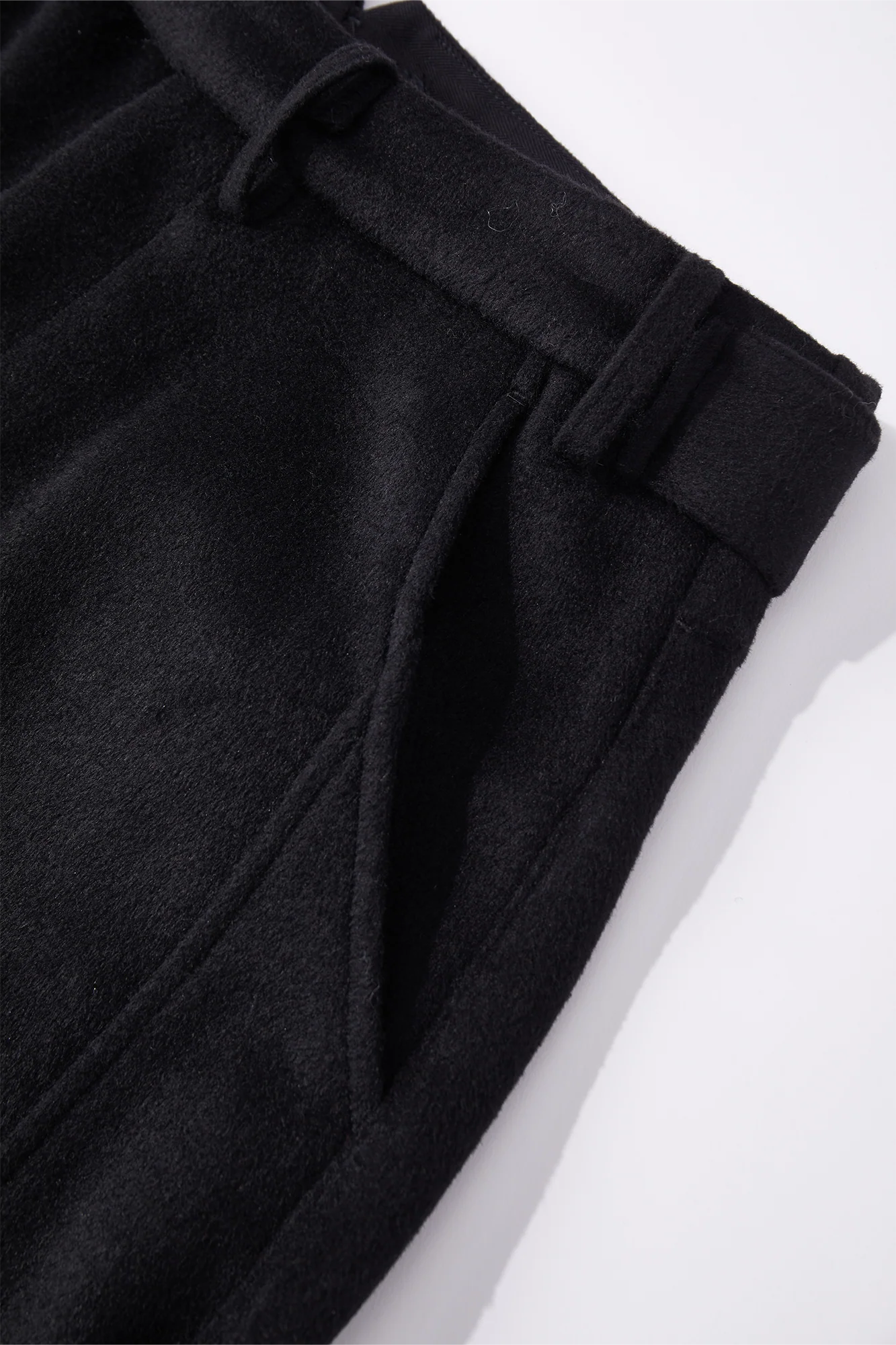 OPICLOTH Essential Wool-Blend Barrel Pants