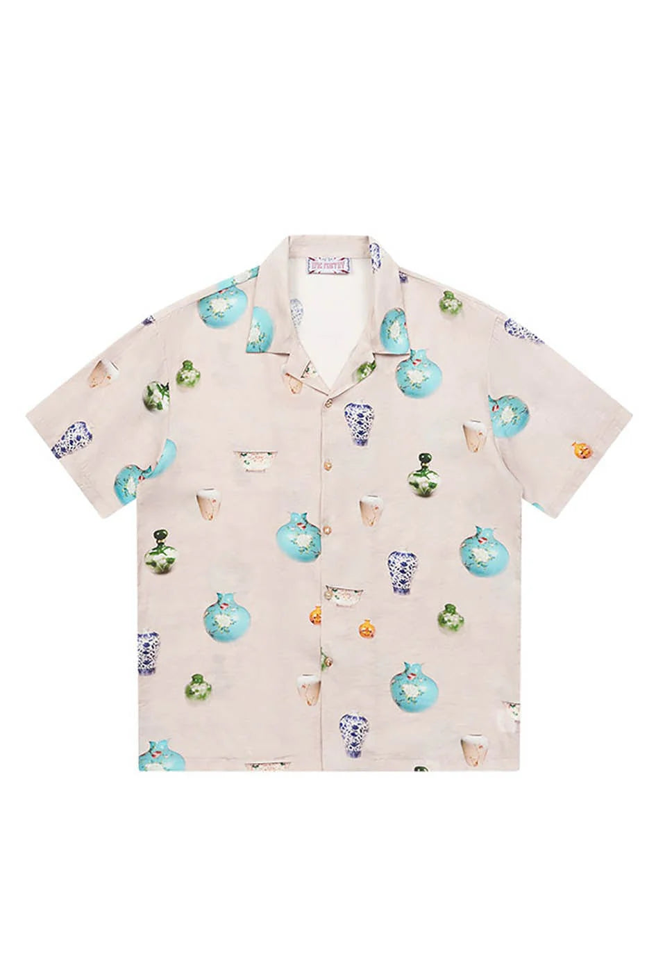 EPIC POETRY Porcelain Full-Print Half Shirt