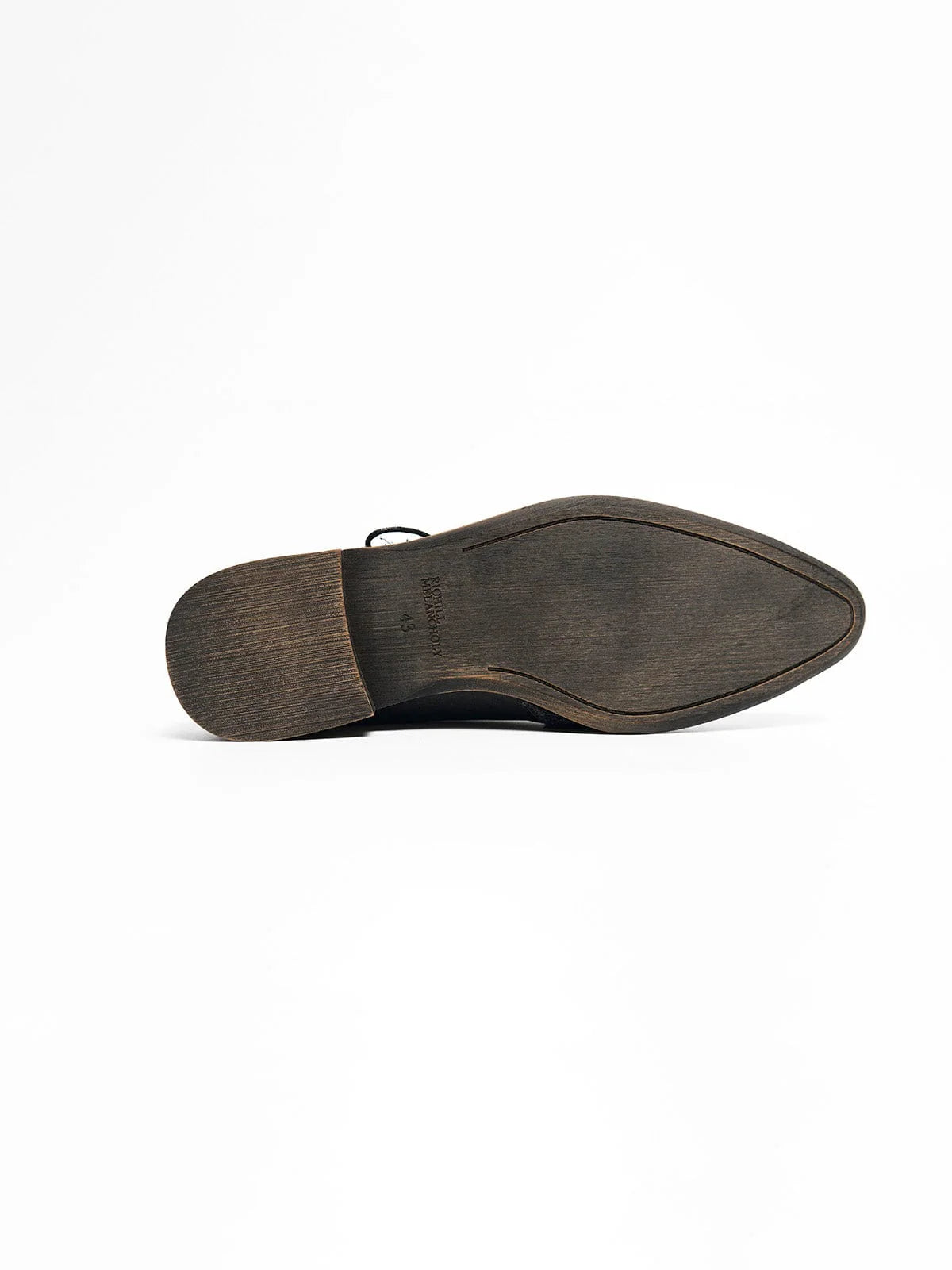 RICHILL Turkish Cowhide Brogue Monk Mule Loafers