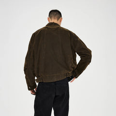 CATSSTAC Washed Paneled Multi-Pocket Utility Jacket