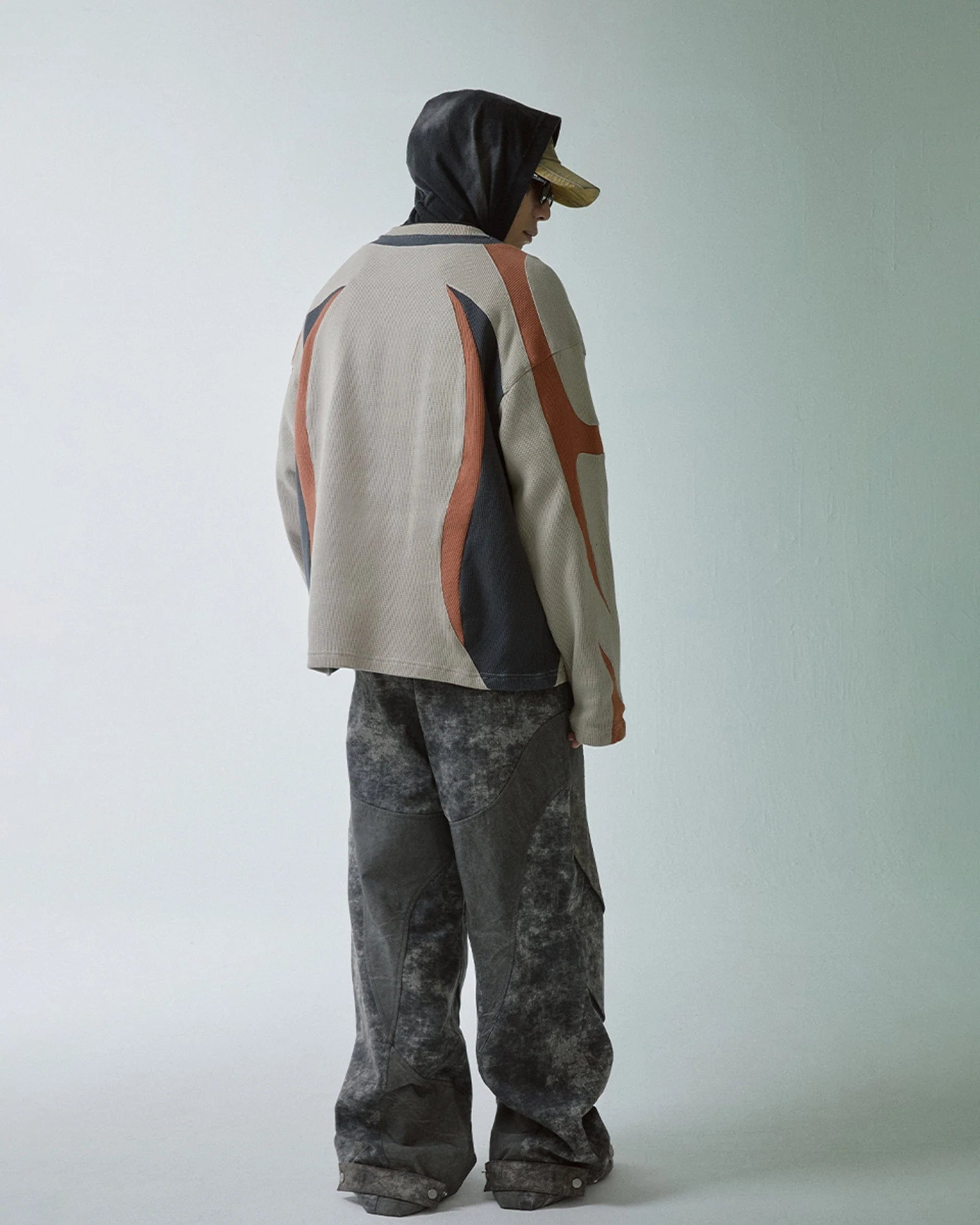 F2CE Modern Deconstructed Waffle Sweatshirt