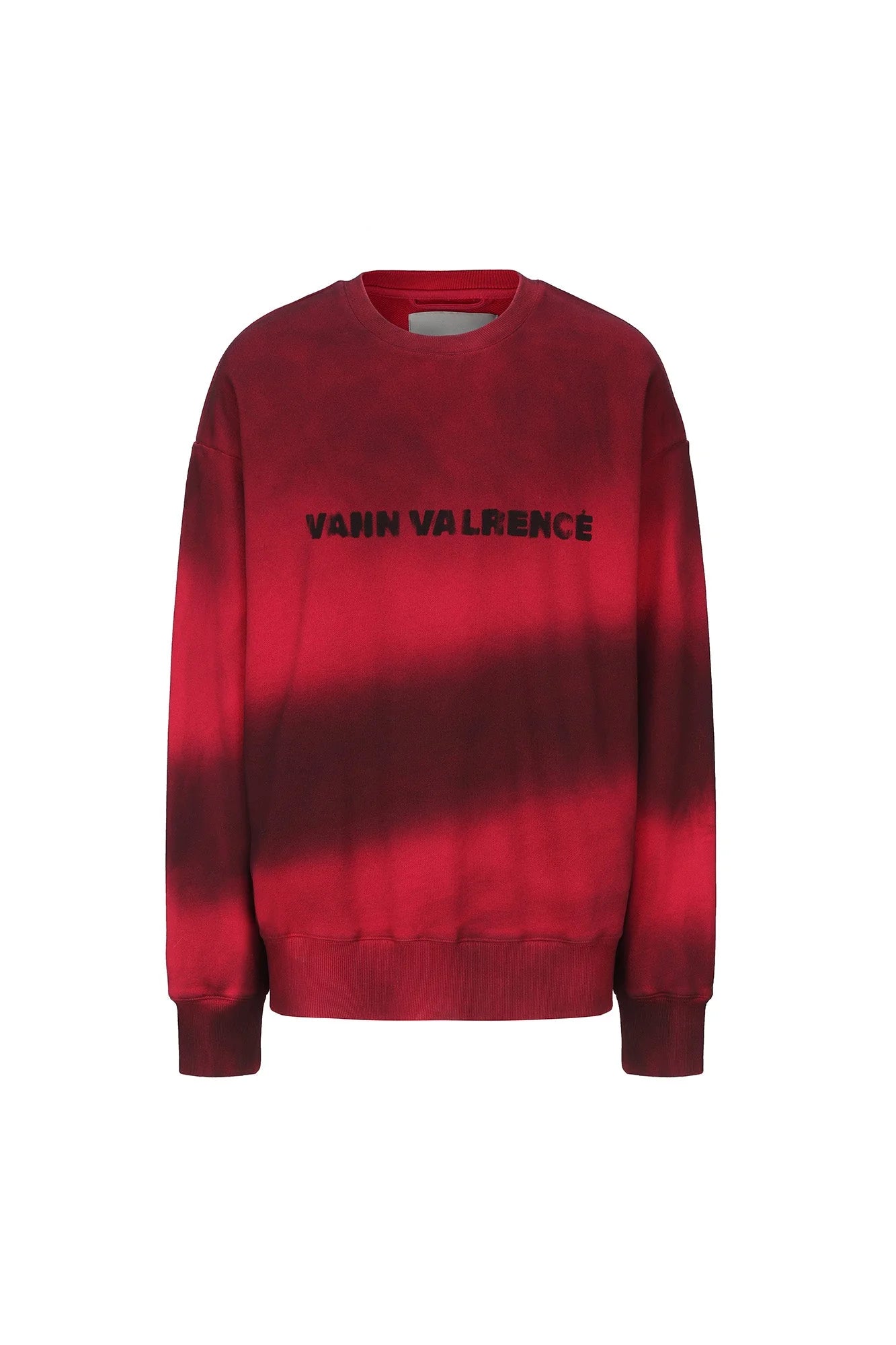 VANN VALRENCE Ombre Stripe Crewneck Sweatshirt