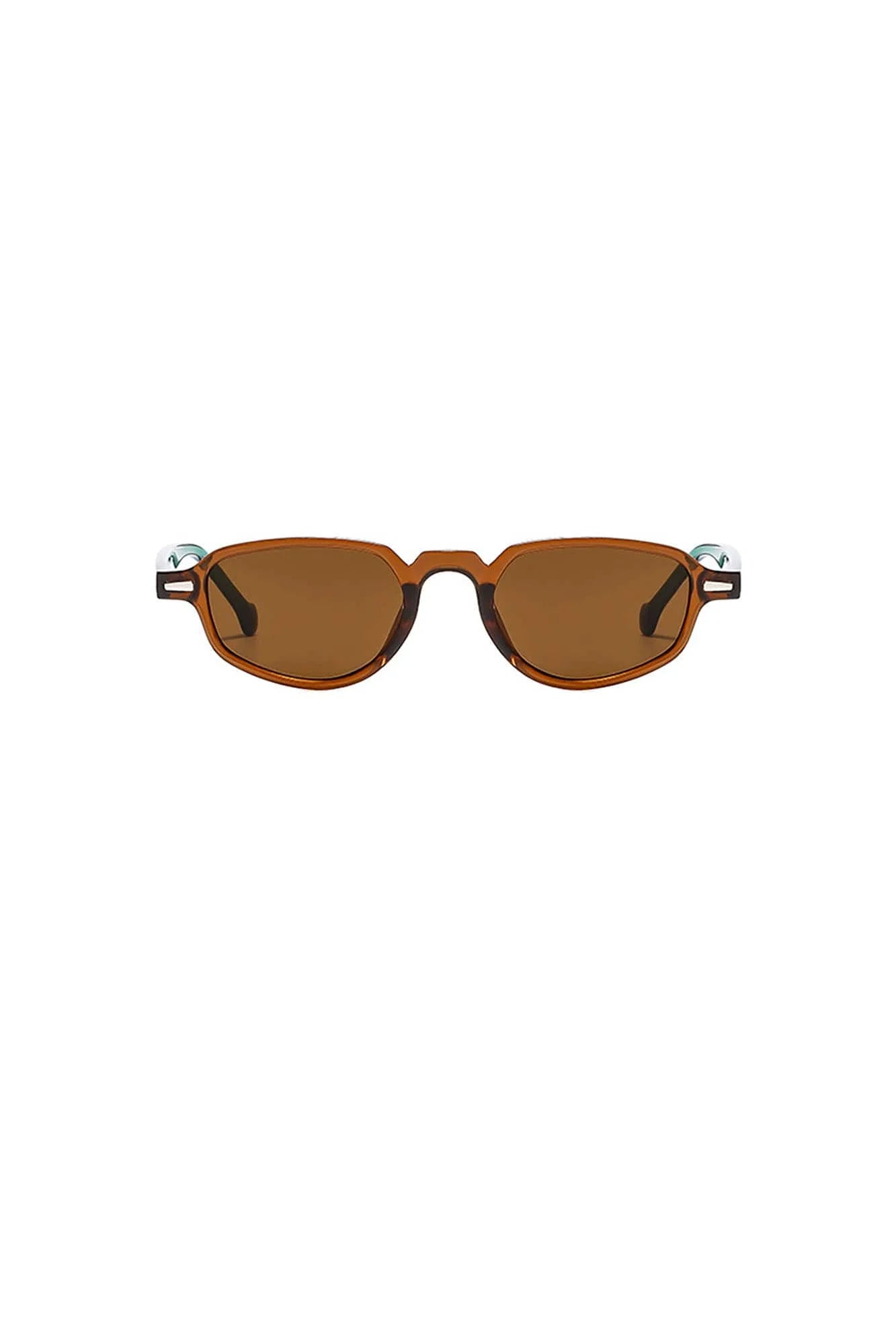 DAMAGE ASIA Gradient Lens Irregular Frame Sunglasses