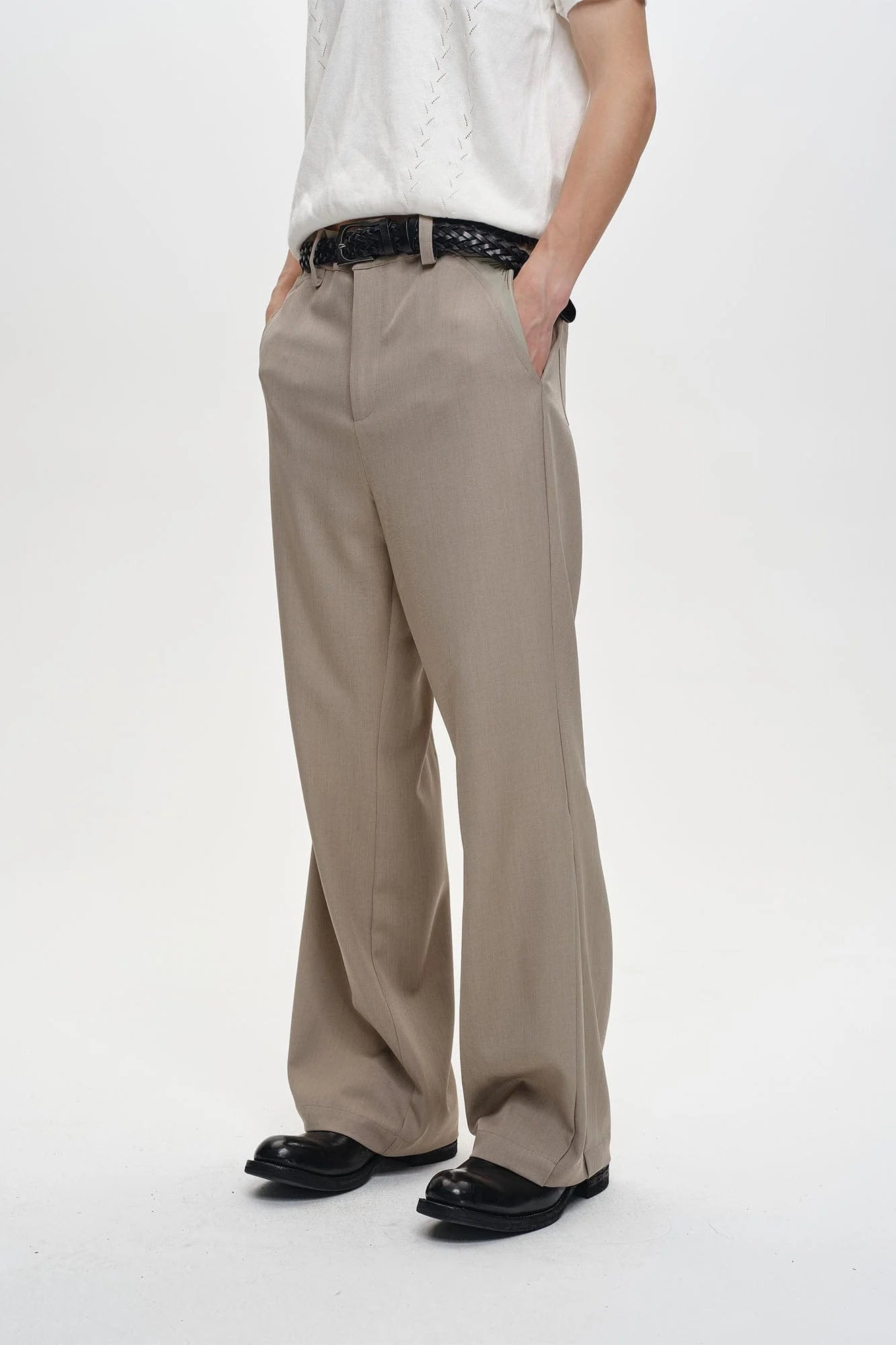 CATSSTAC Minimal Patch Wide-Leg Trousers