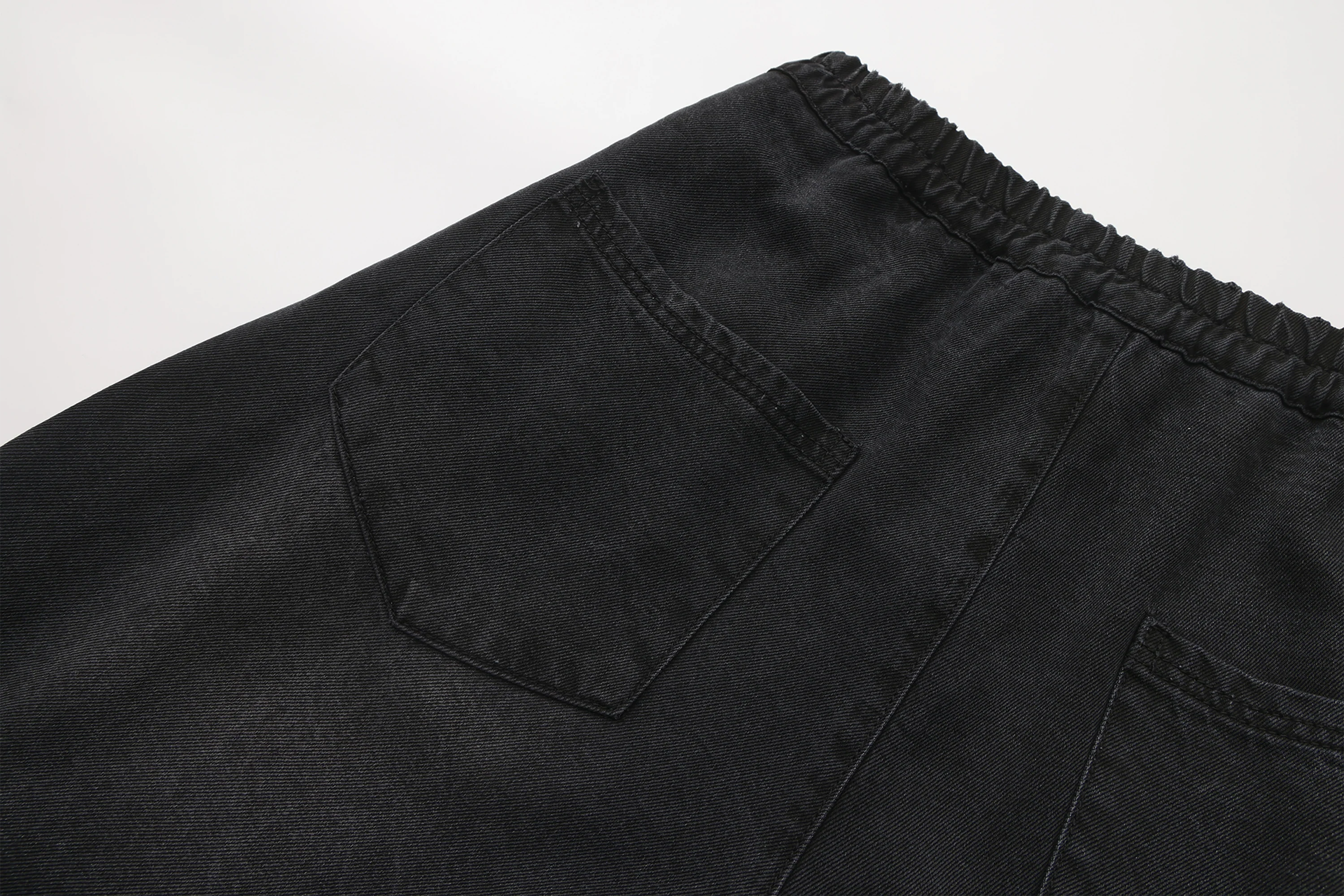 VANN VALRENCE Washed Rivet Tencel Straight-Leg Jeans