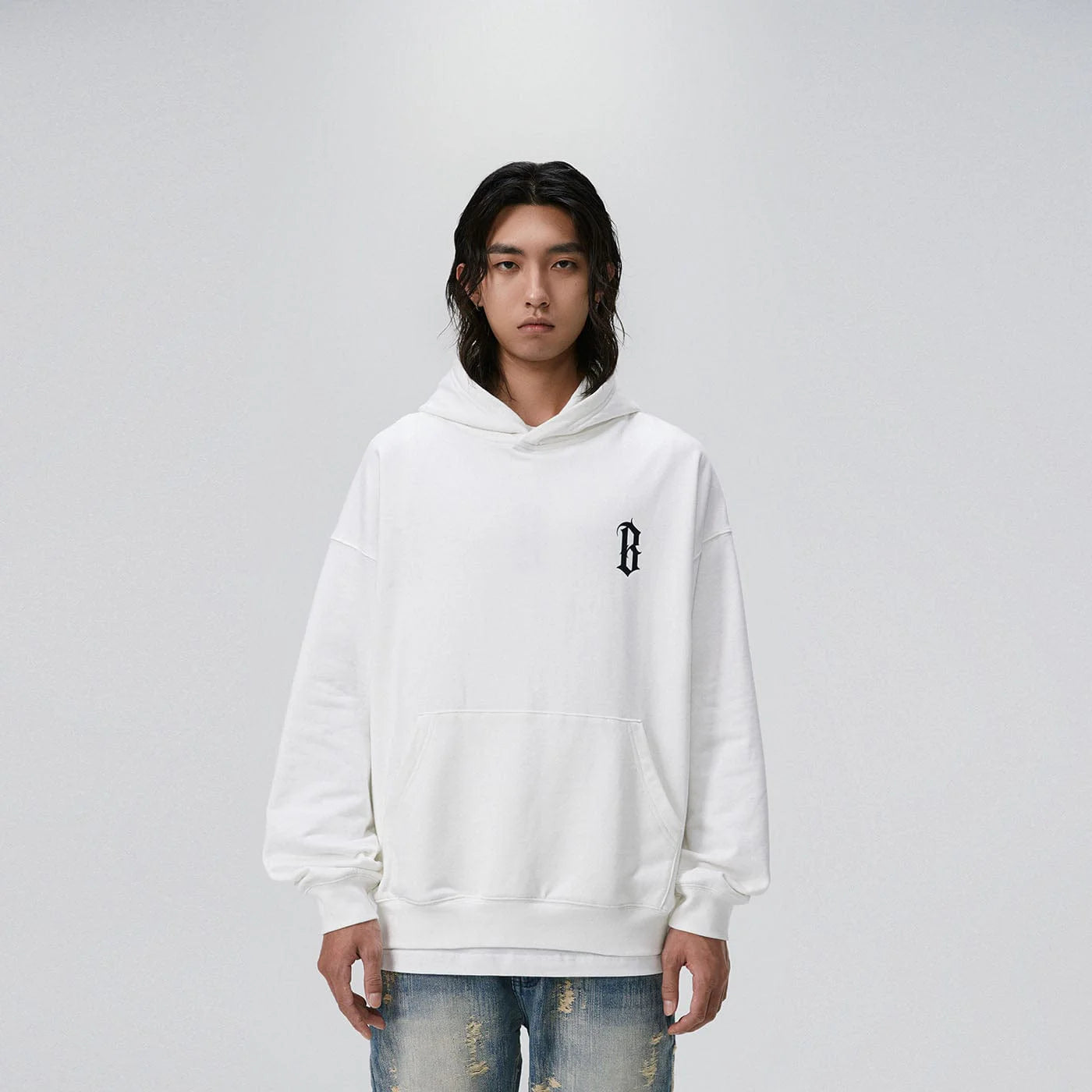 BONELESS Gothic Slogan Hoodie