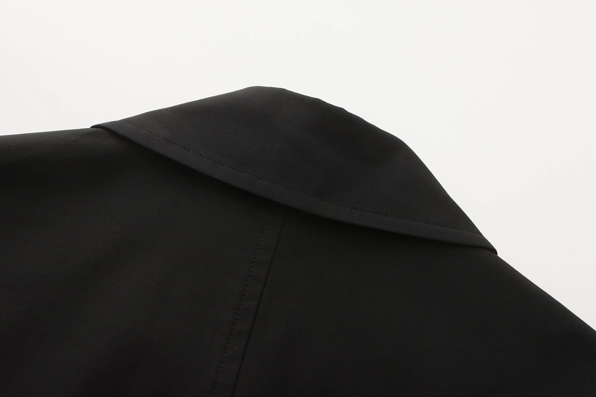 ORAL UTOPIA Faux Layered Hem Multi-Pocket Coat