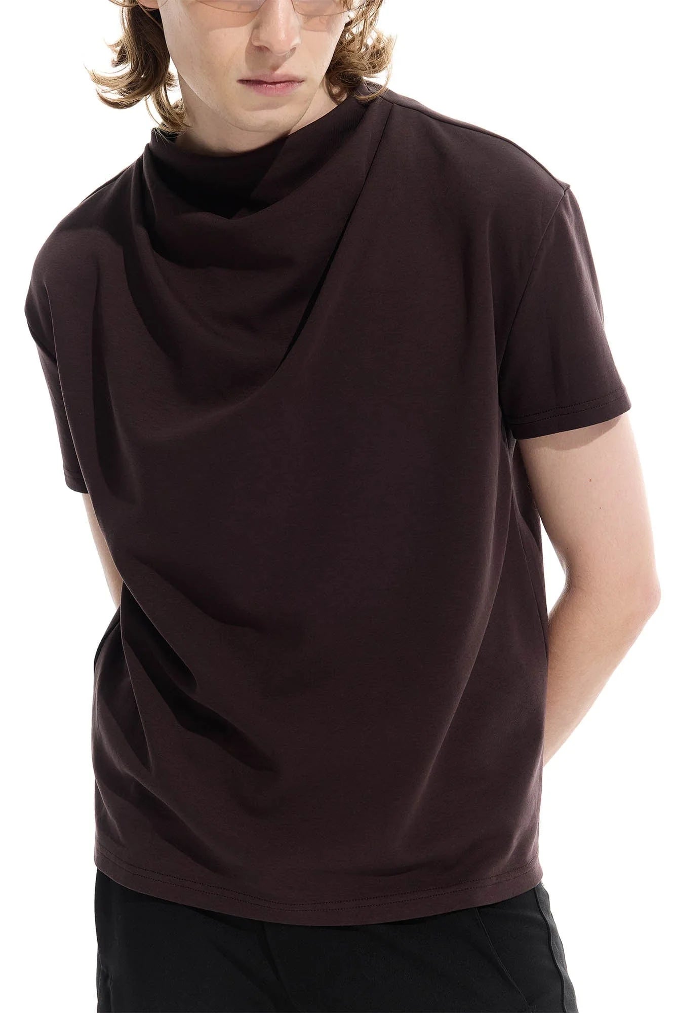 WHISTLEHUNTER Essential Crinkled Mock T-Shirt