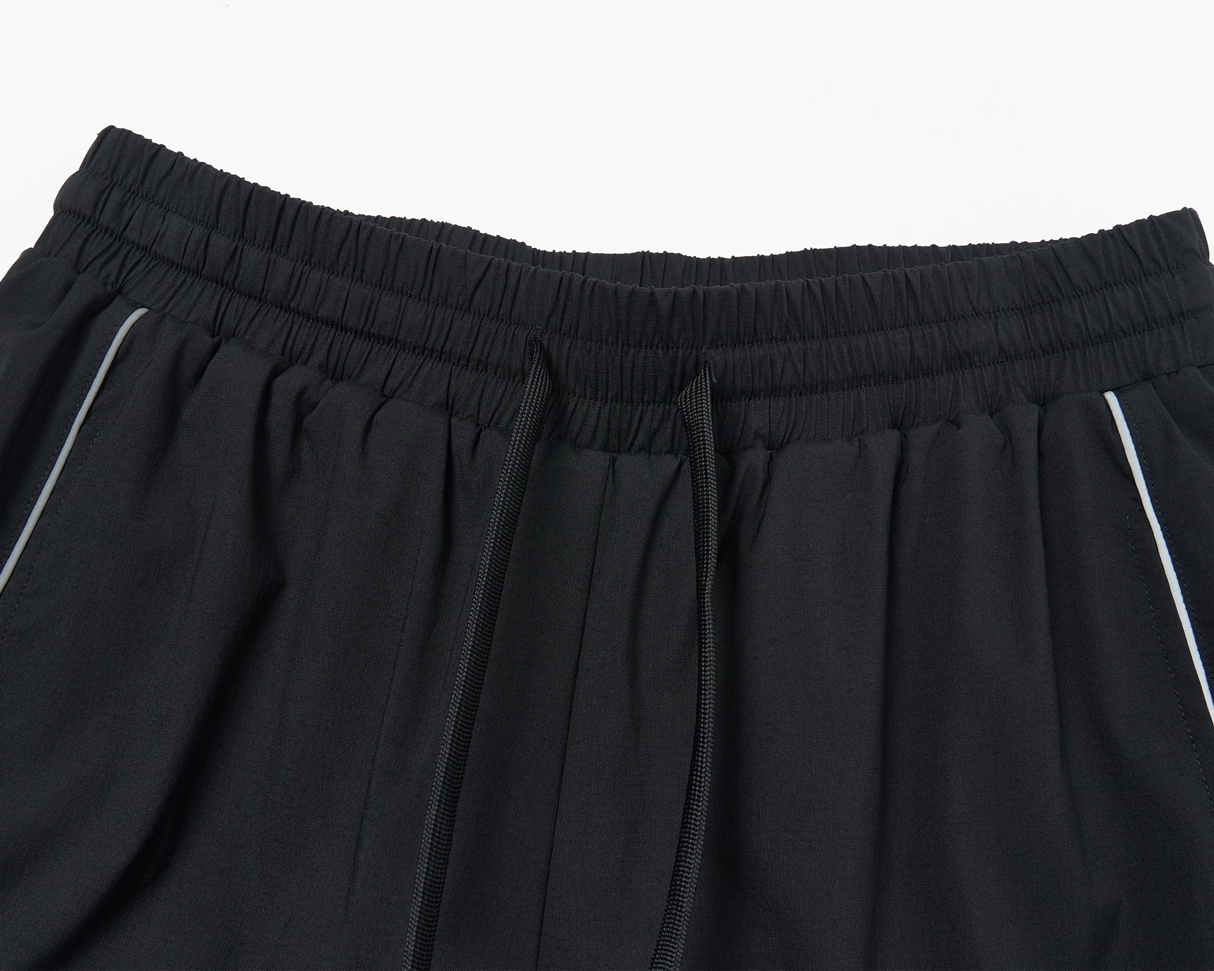 SAVAGEGROWTHWORLD Embroidered Logo Piped Straight-Leg Pants