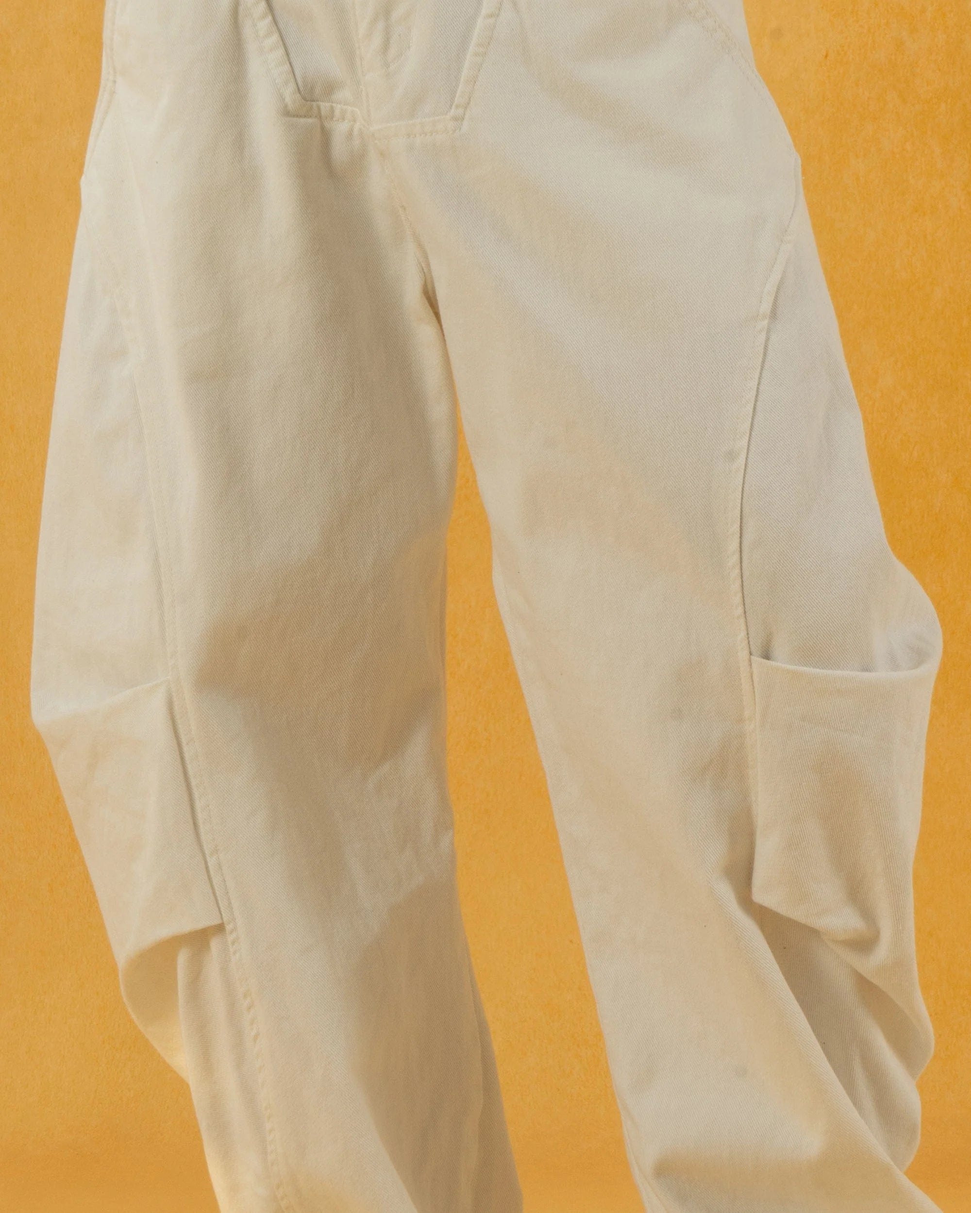 CLP Deconstructed Pleated Button Wide-Leg Pants