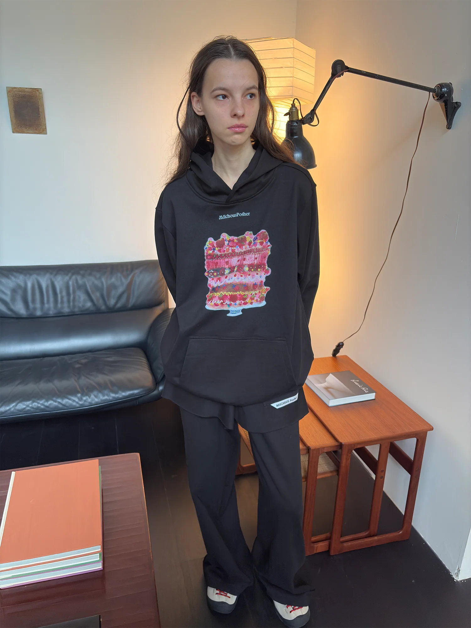 MIICHOUS Cake Graphic Oversized Hoodie