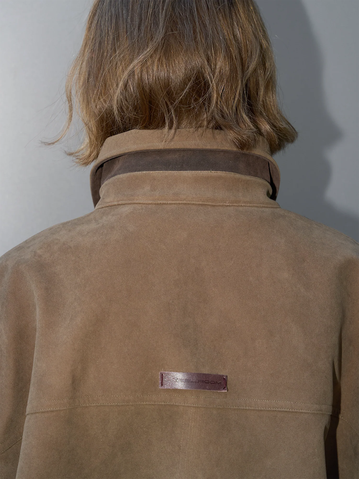 LABELROOM Paneled Faux-Suede Bomber Jacket