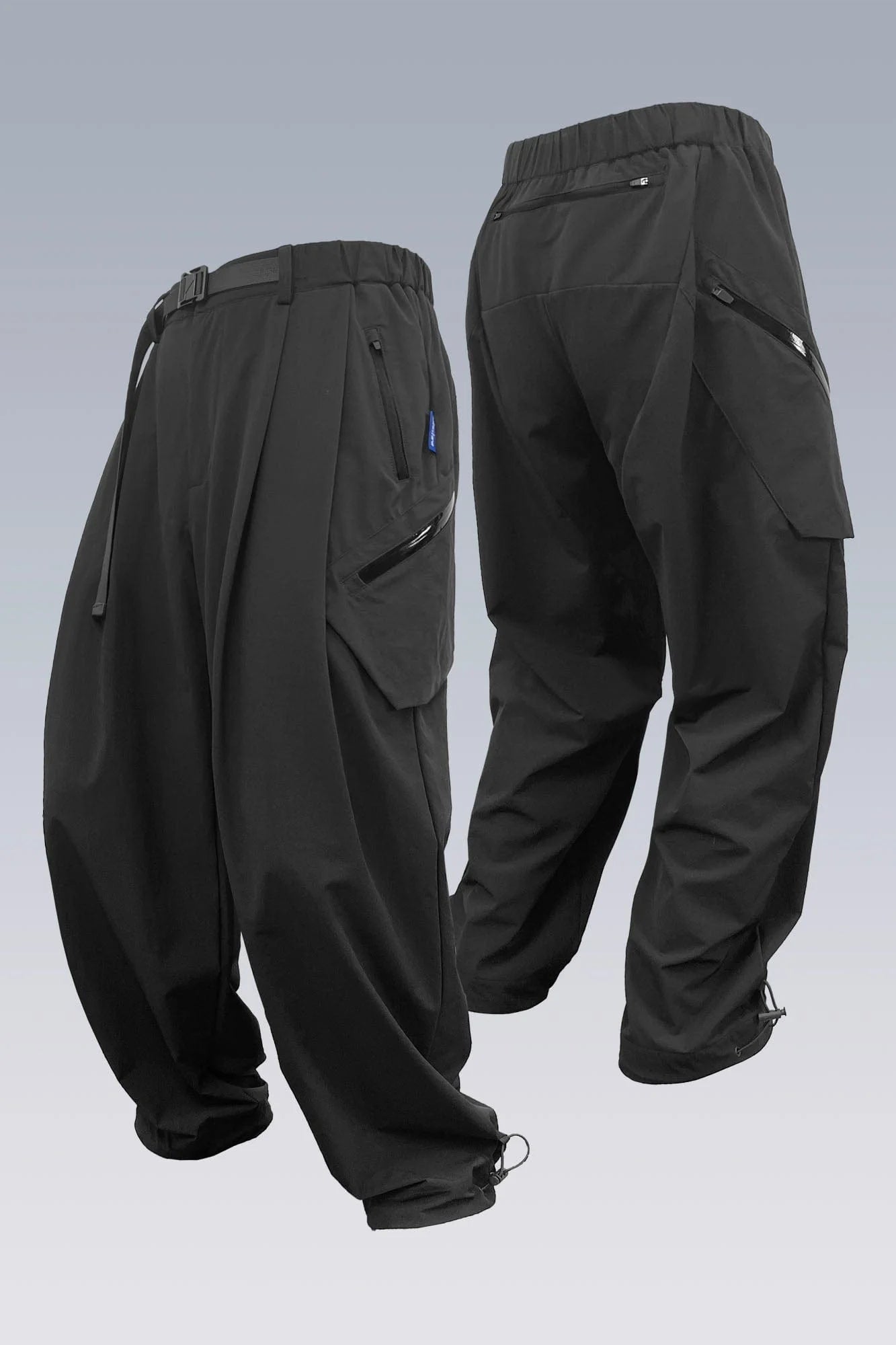 SILENSTORM Drawstring-Hem Webbing Belt Utility Pants