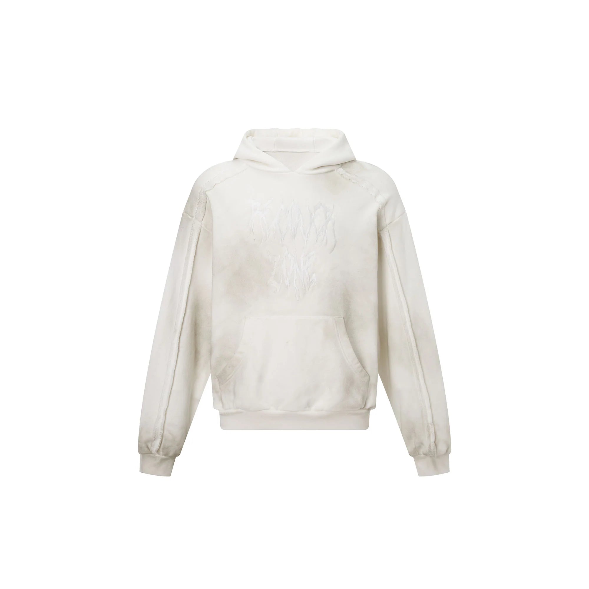 RECOVER ZONE LOGO Embroidered Dirty Wash Hoodie